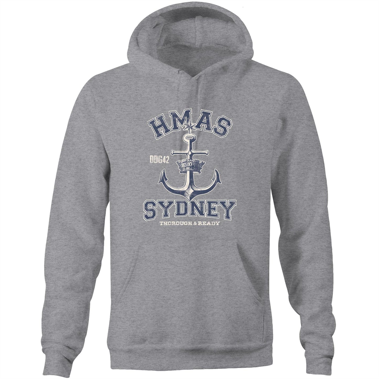 HMAS Sydney (V) DDG42 Men's Hoodie (style Alpha)