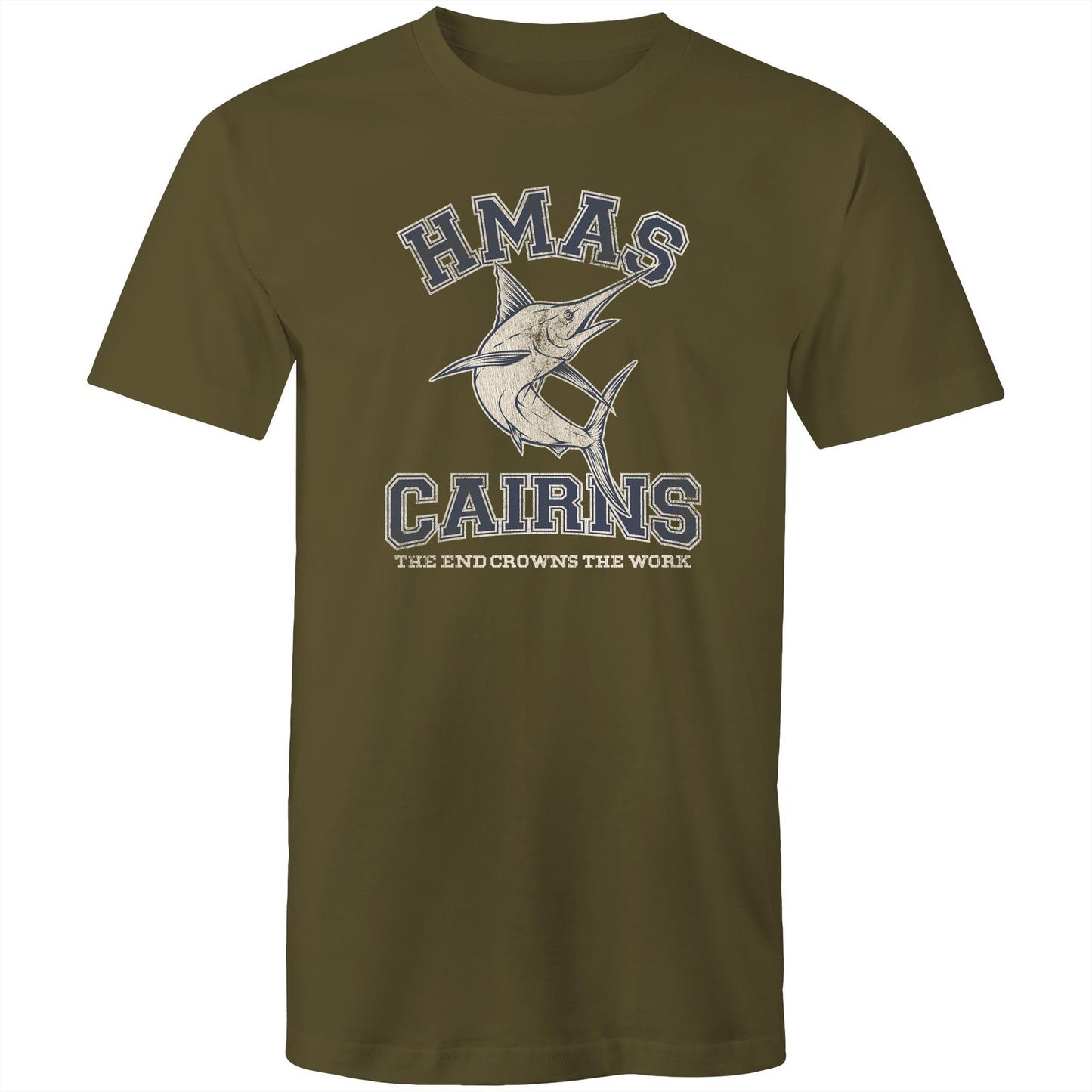 HMAS Cairns Men's T-shirt (style Alpha, Blue)