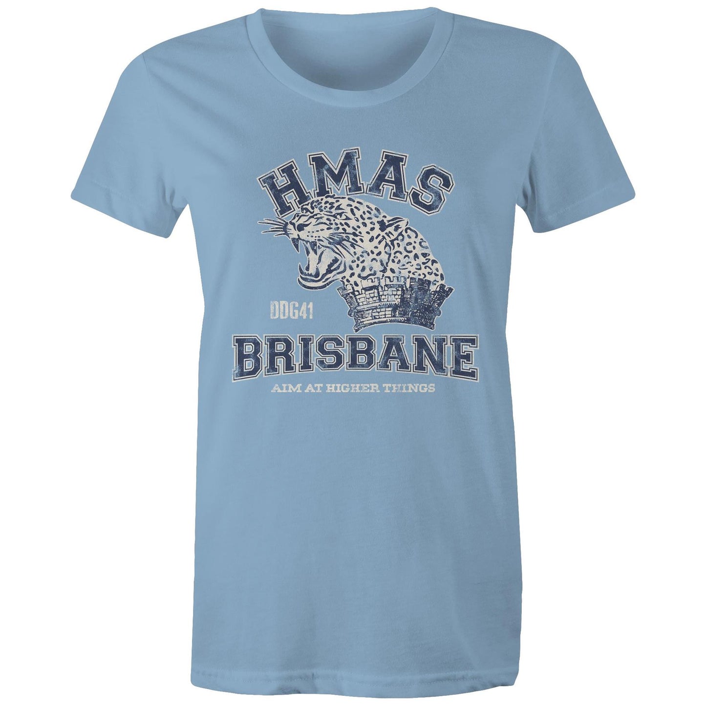 HMAS Brisbane (III) DDG41 Women's T-shirt (style Alpha, blue)