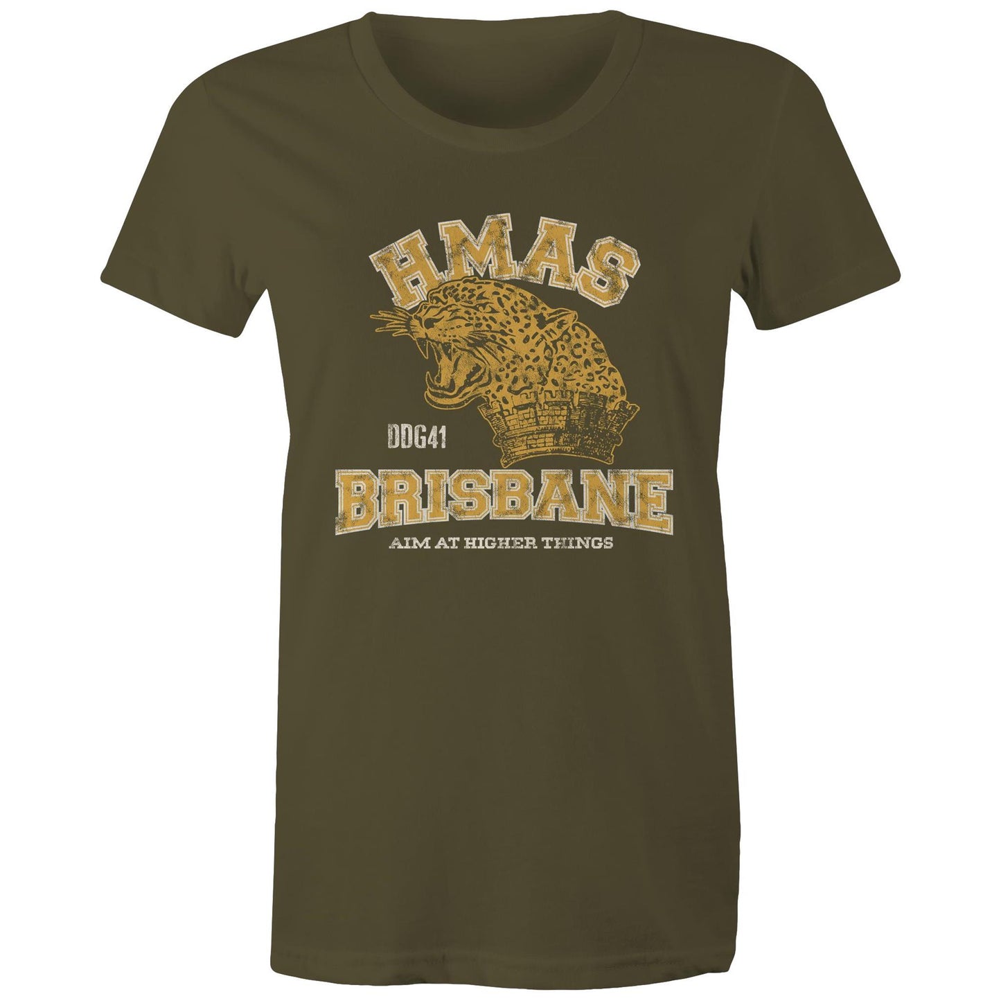 HMAS Brisbane (III) DDG41 Women's T-shirt (style Alpha, colour)