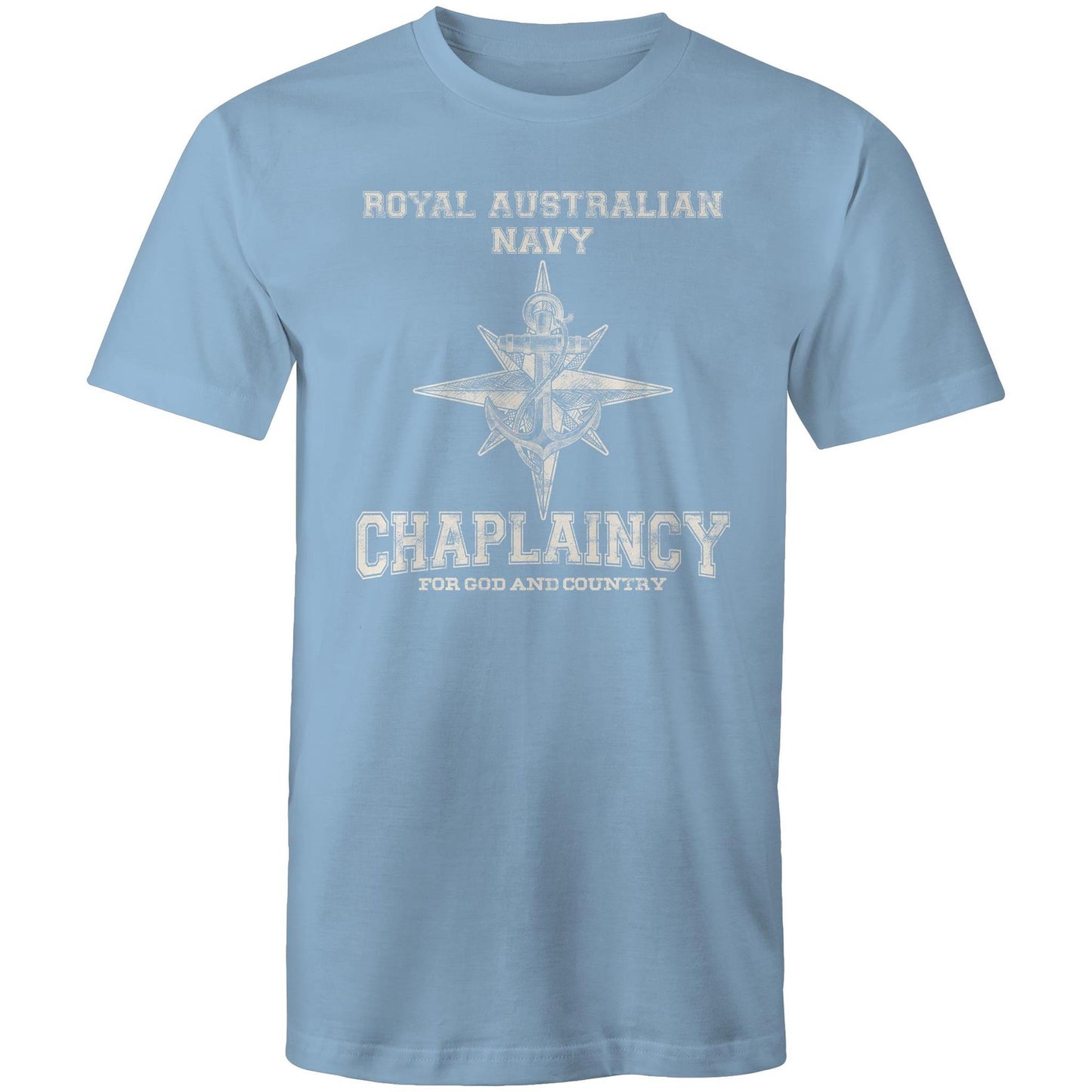 RAN Chaplaincy Branch Men's T-shirt (style Bravo, white)