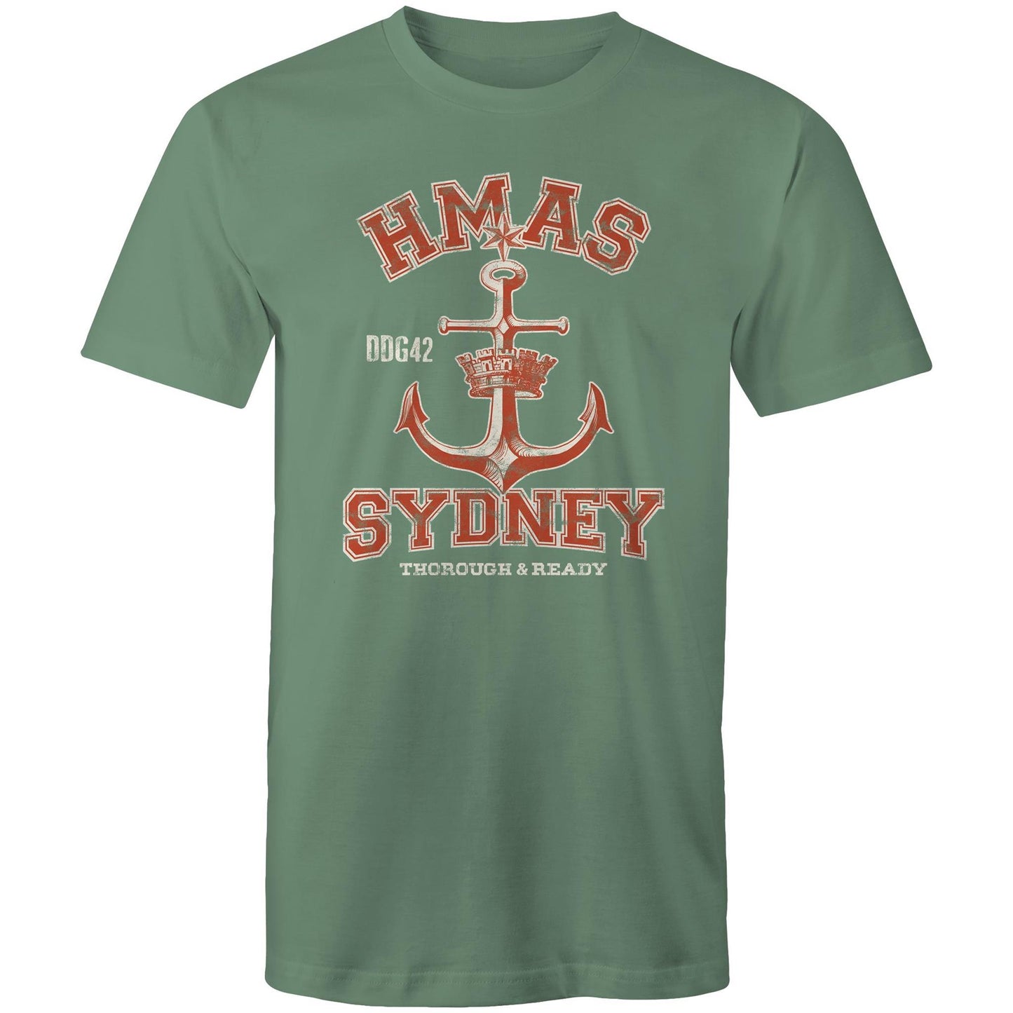 HMAS Sydney (V) DDG42 Men's T-shirt (style Alpha, colour)