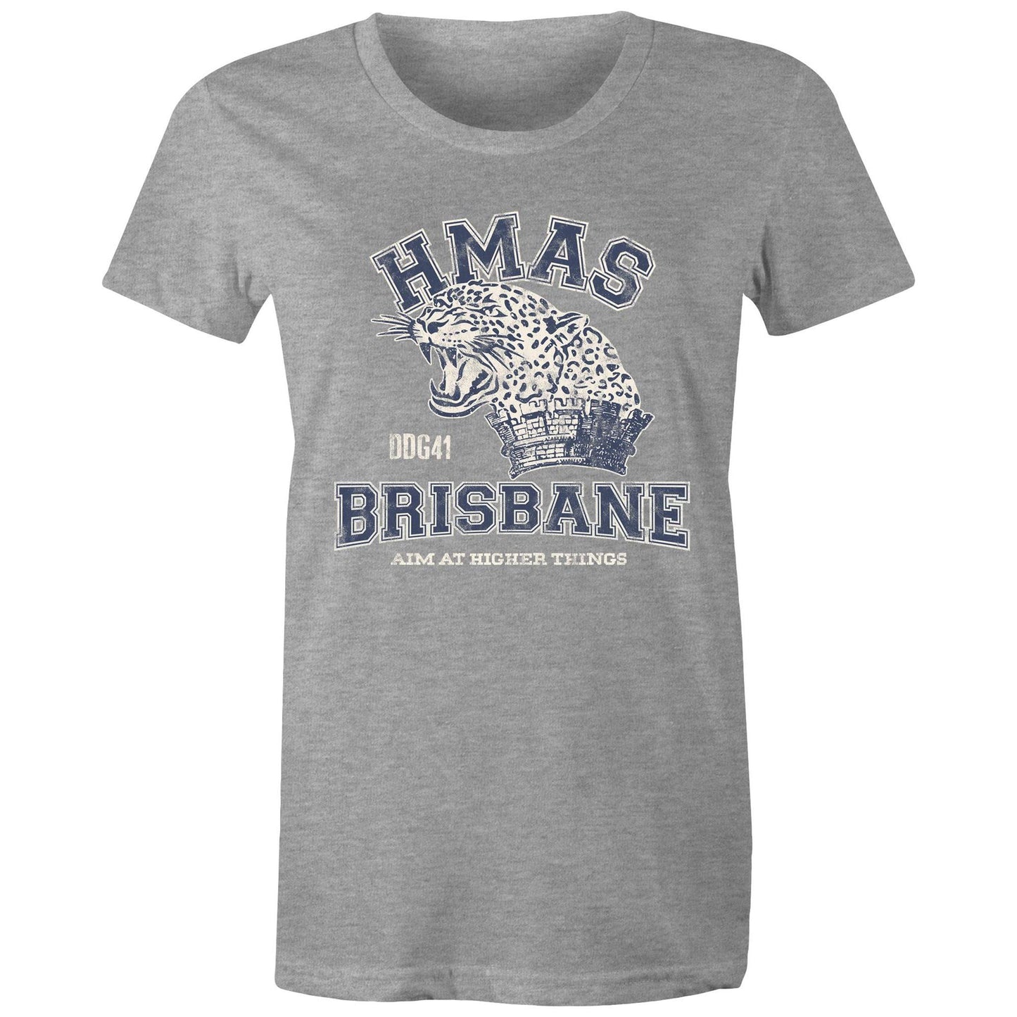 HMAS Brisbane (III) DDG41 Women's T-shirt (style Alpha, blue)