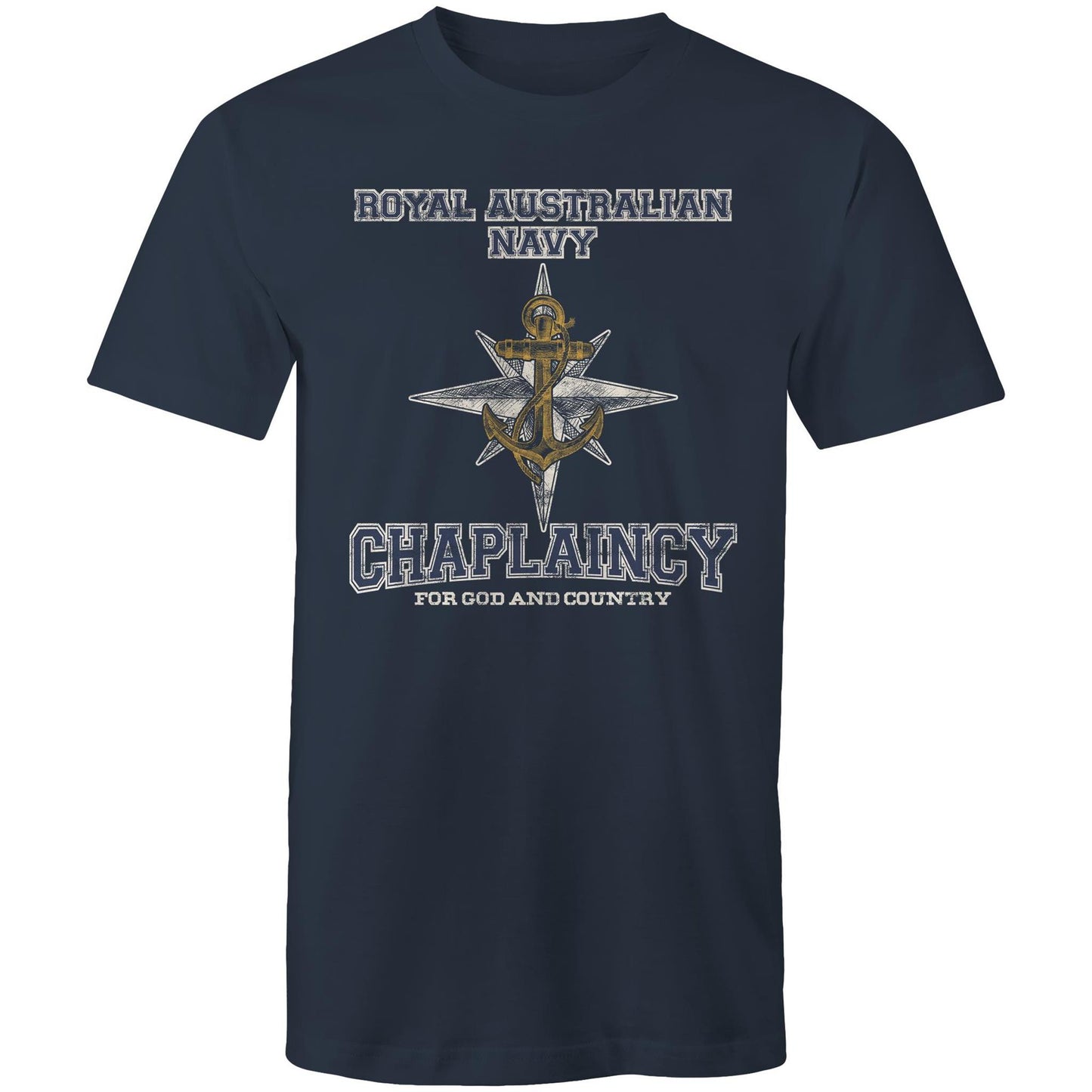 RAN Chaplaincy Branch Men's T-shirt (style Alpha, colour)