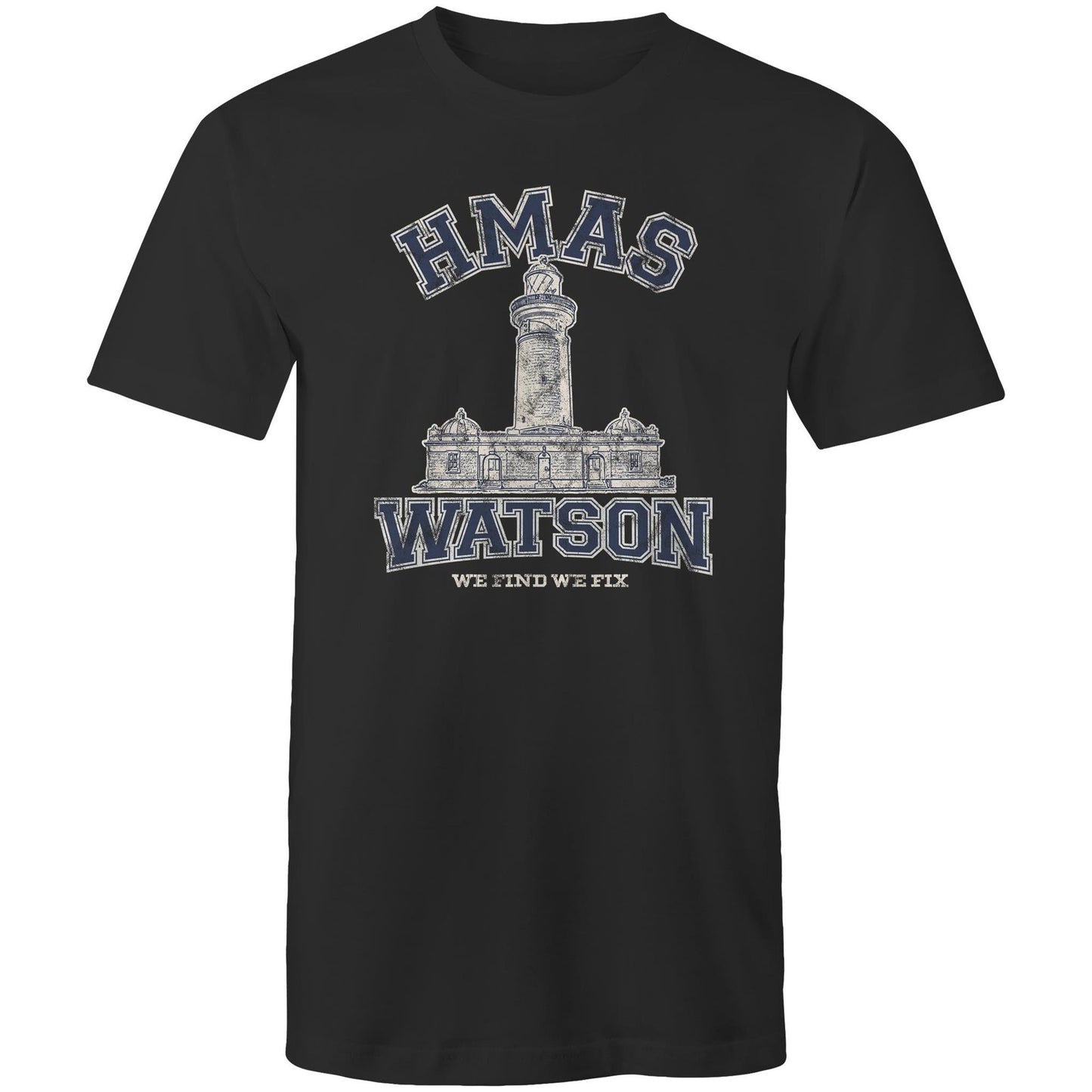 HMAS Watson Men's T-shirt (style Alpha, blue)