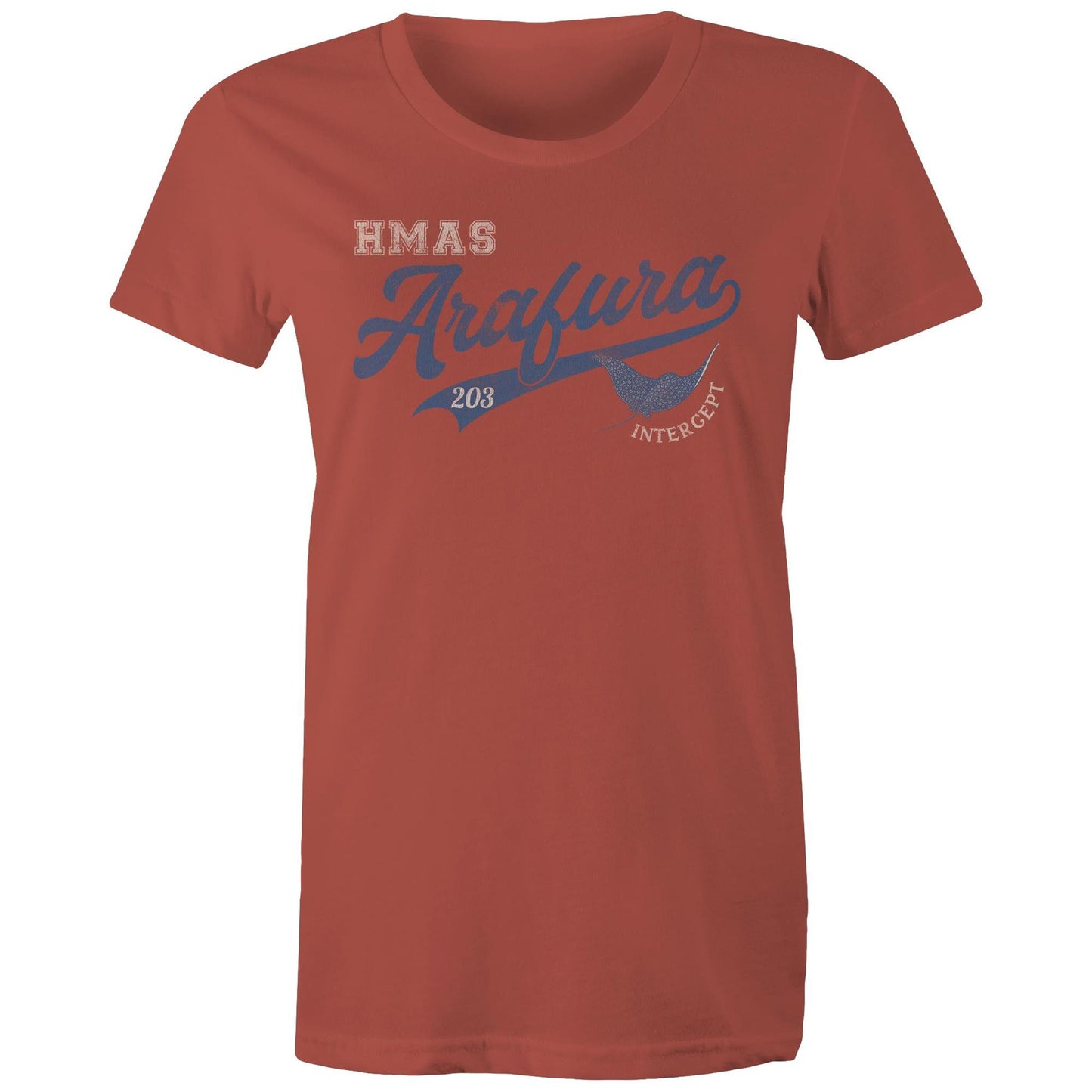 HMAS Arafura OPV203 Women's T-shirt (style Bravo)
