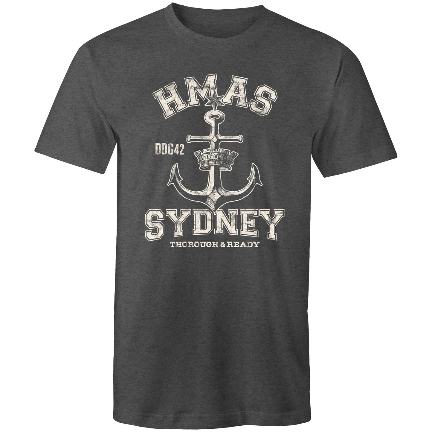 HMAS Sydney (V) DDG42 Men's T-shirt (style Alpha, white)