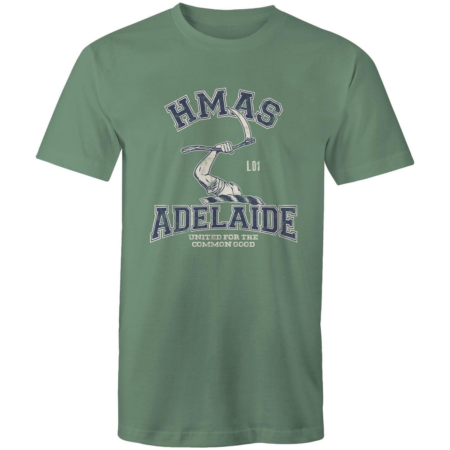HMAS Adelaide (III) L01 Men's T-shirt (style Alpha, blue)