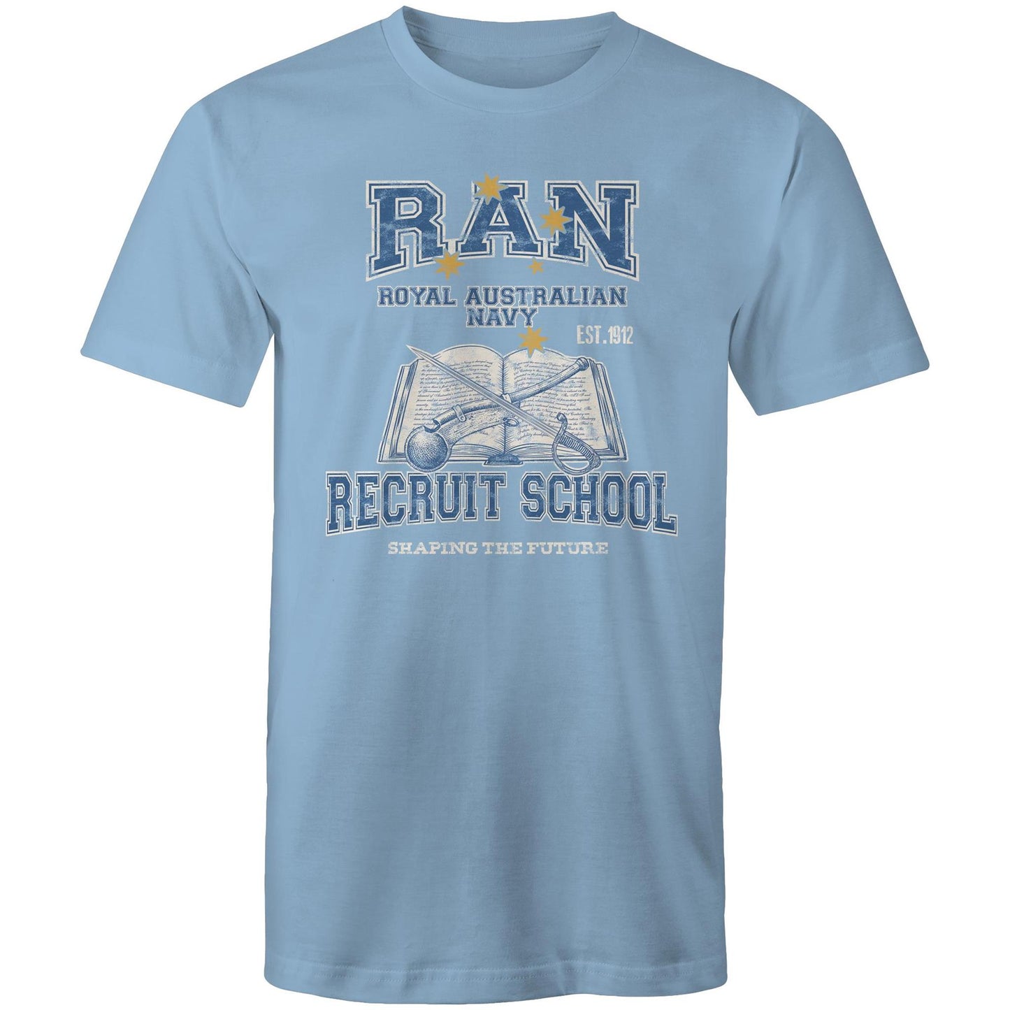 RAN Recruit School Men's T-shirt (style Alpha, colour)