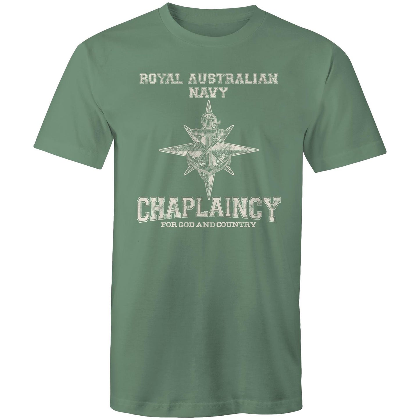 RAN Chaplaincy Branch Men's T-shirt (style Bravo, white)