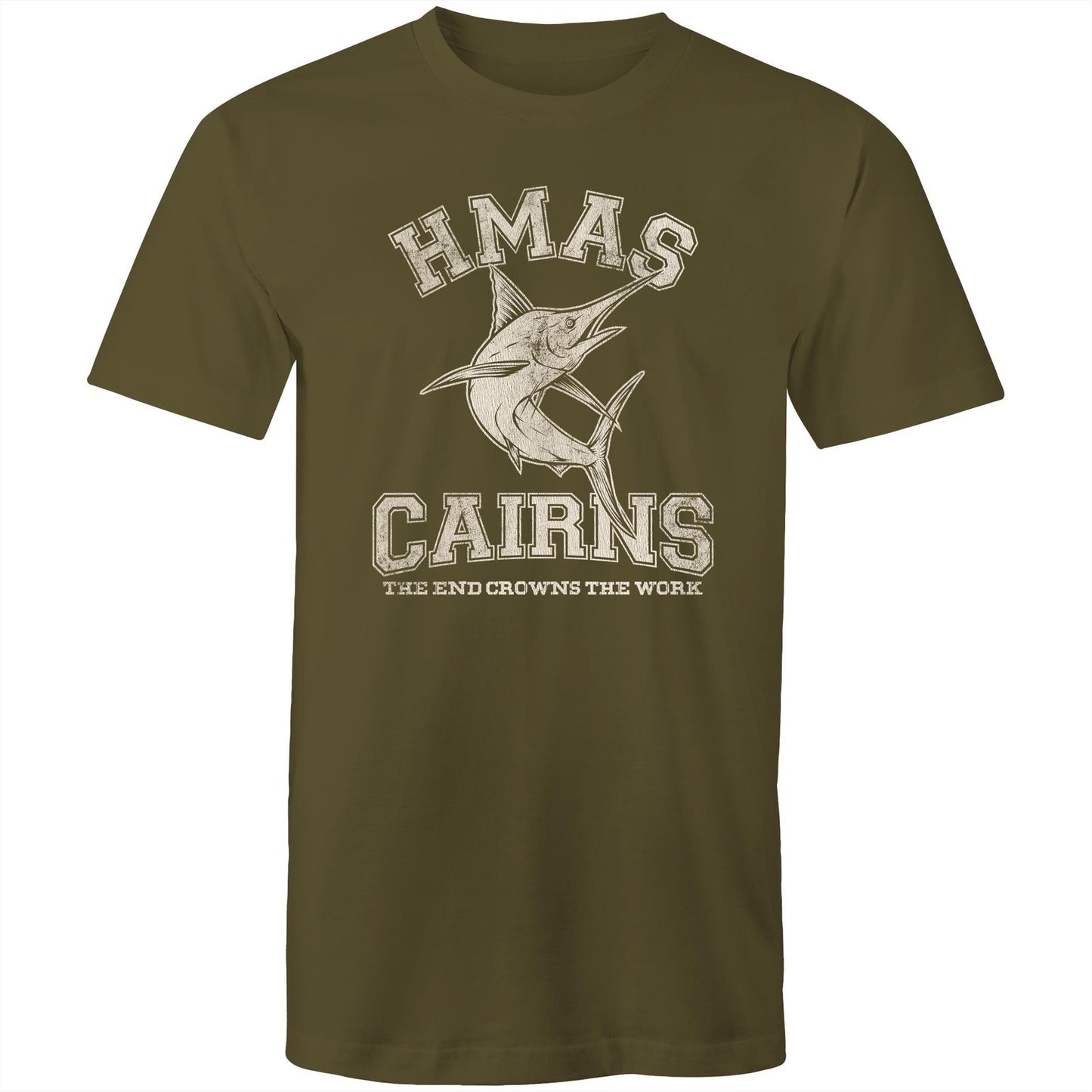 HMAS Cairns Men's T-shirt (style Alpha, white)