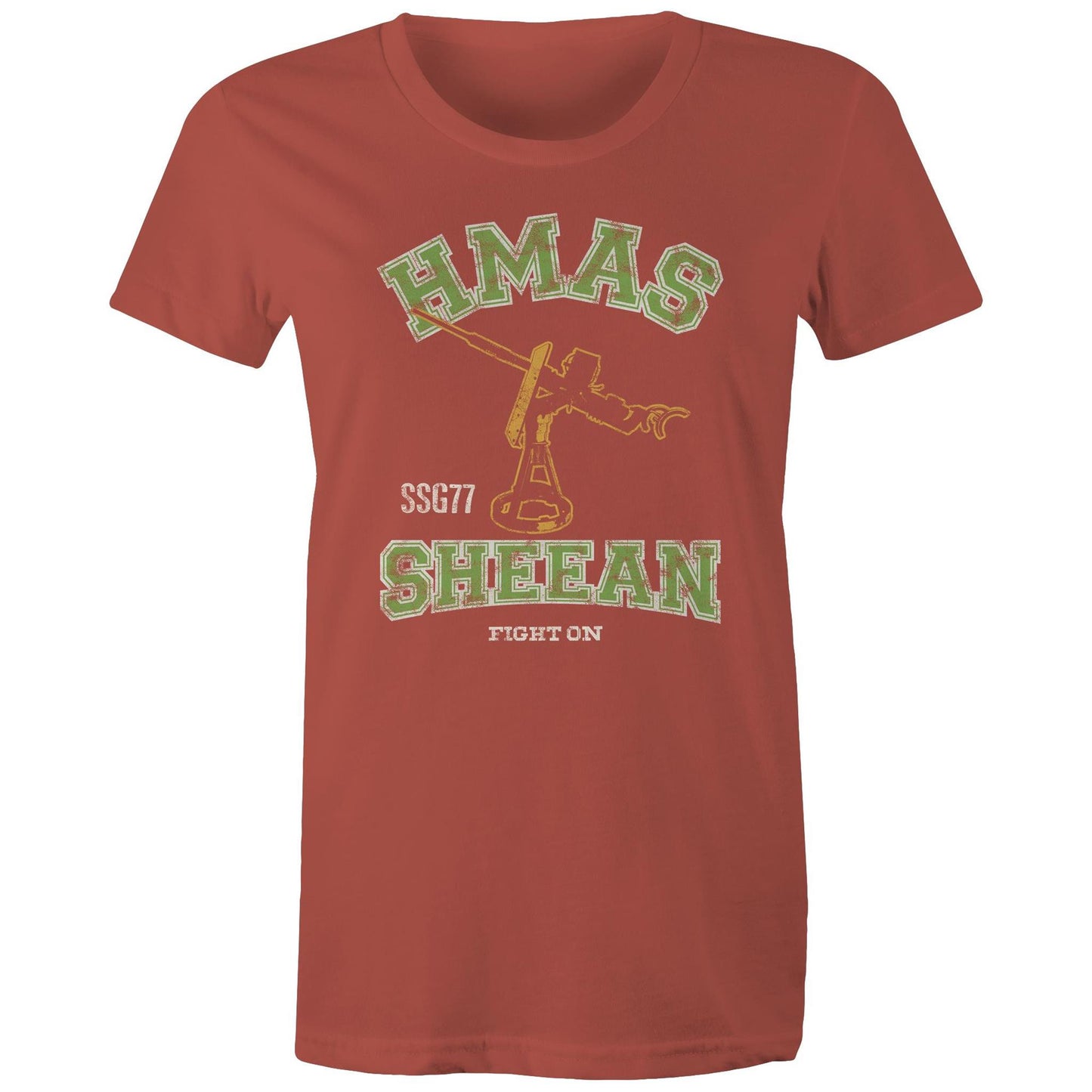 HMAS Sheean SSG77 Women's T-shirt (Style Alpha, colour)