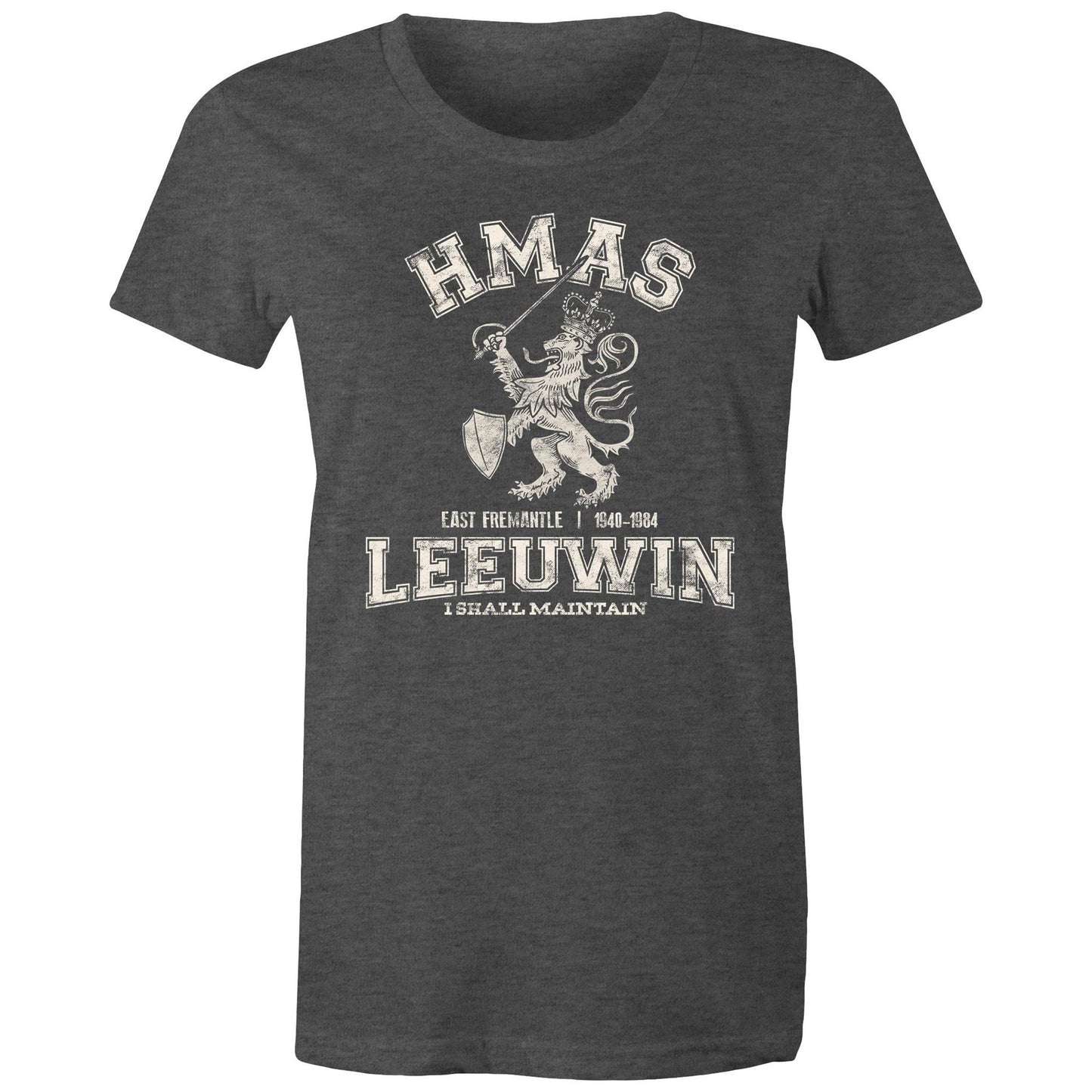 HMAS Leeuwin Women's T-shirt (style Alpha, white)