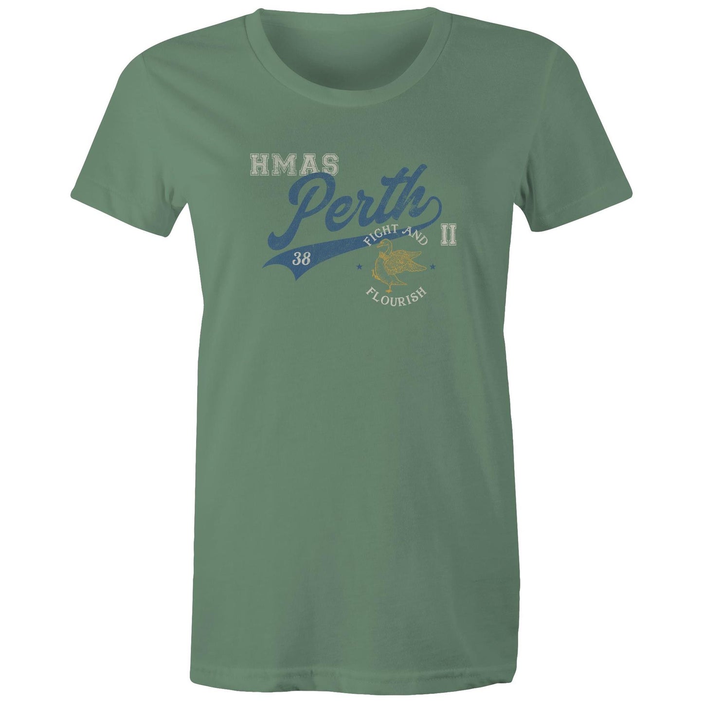 HMAS Perth (II) D38 Women's T-shirt (style Bravo)