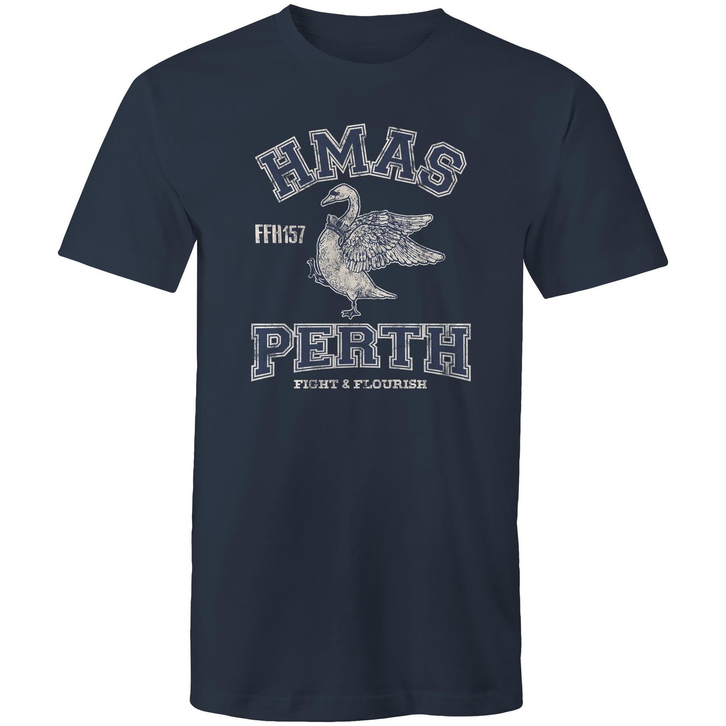 HMAS Perth (III) FFH157 Men's T-shirt (style Alpha, blue)