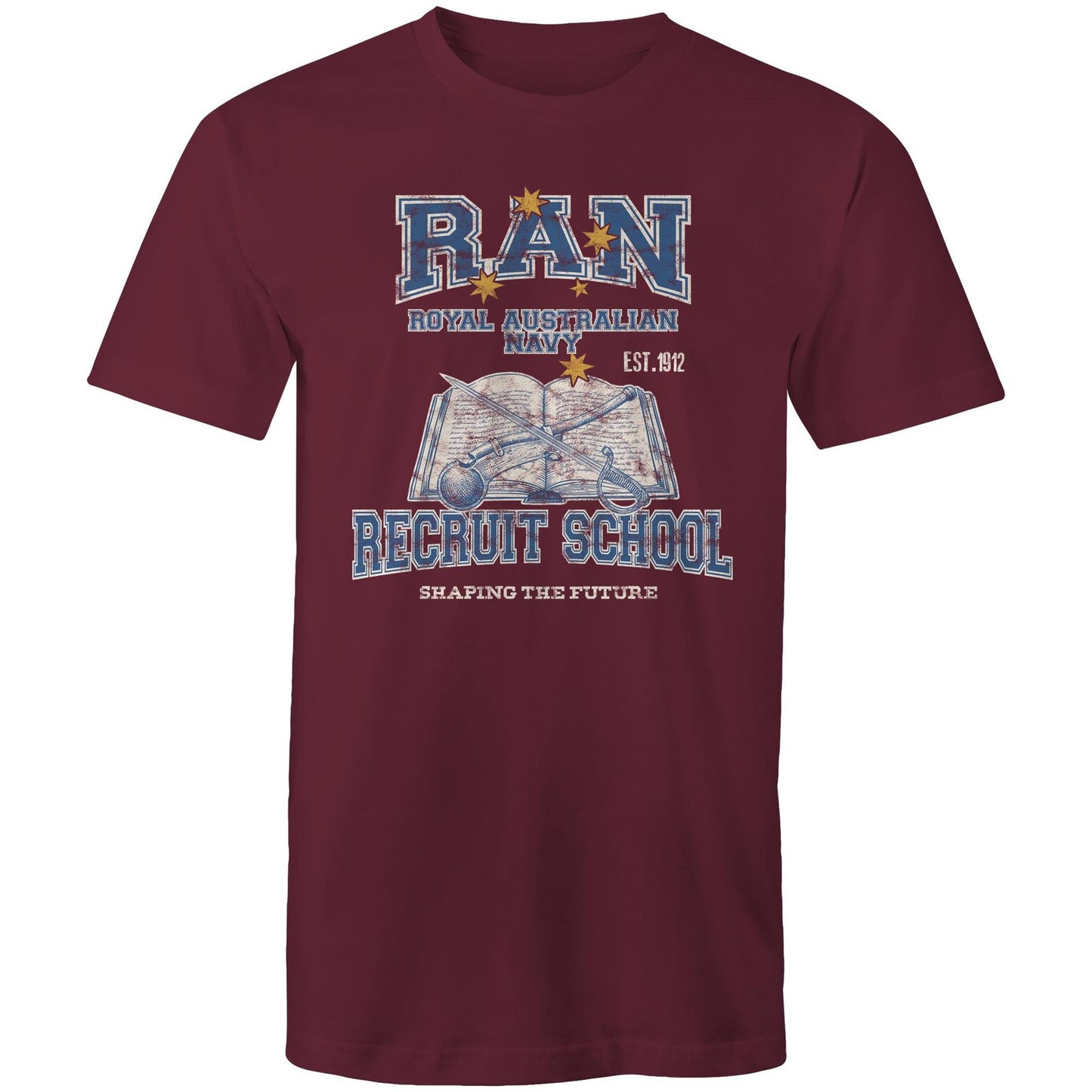 RAN Recruit School Men's T-shirt (style Alpha, colour)
