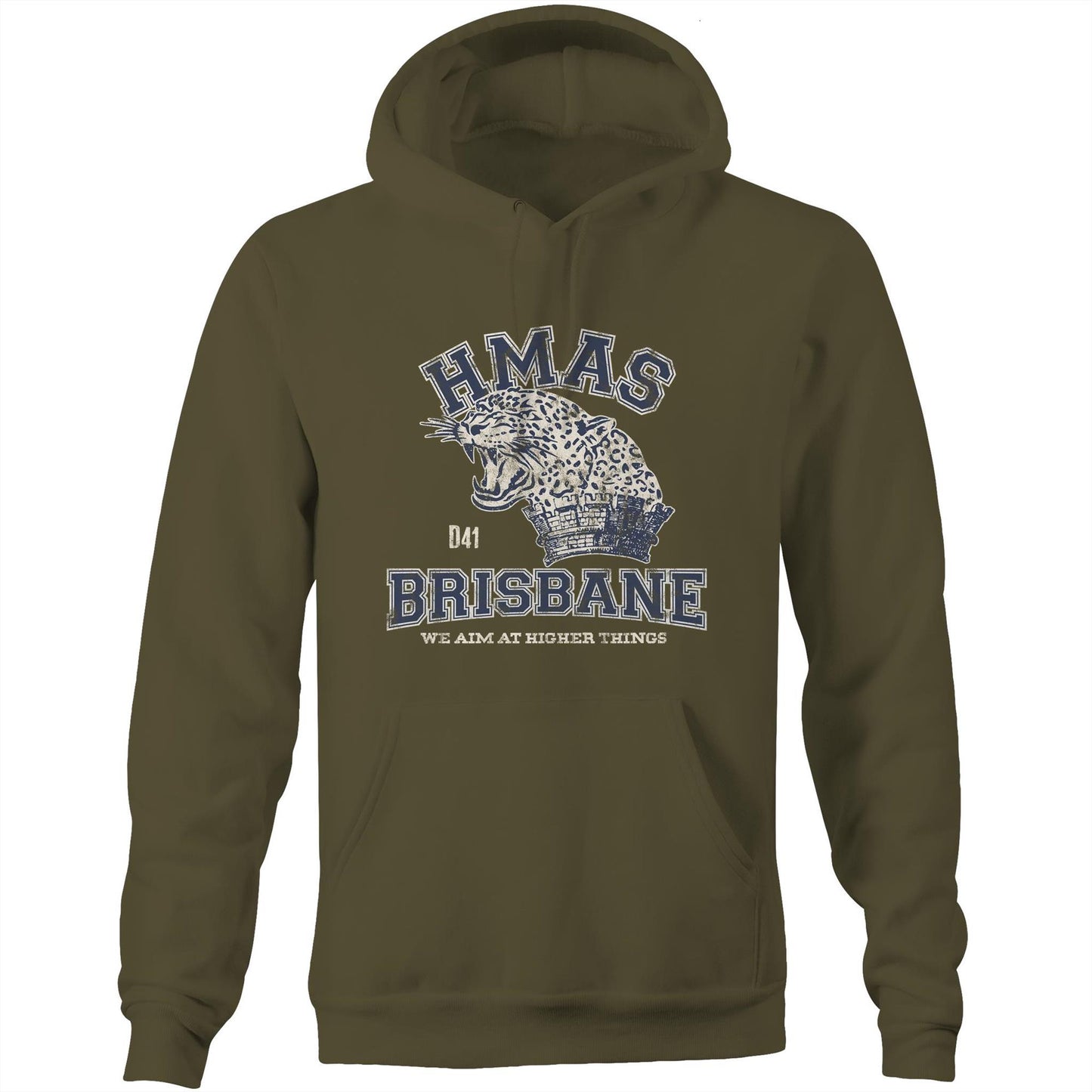 HMAS Brisbane (II) D41 Men's Hoodie (style Alpha)