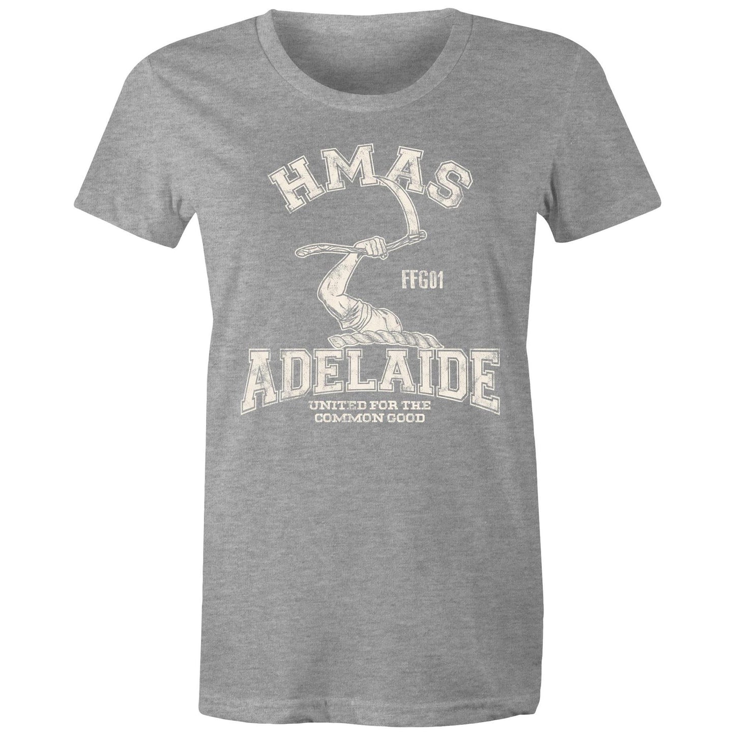 HMAS Adelaide (II) FFG01 Women's T-shirt white (Style Alpha)