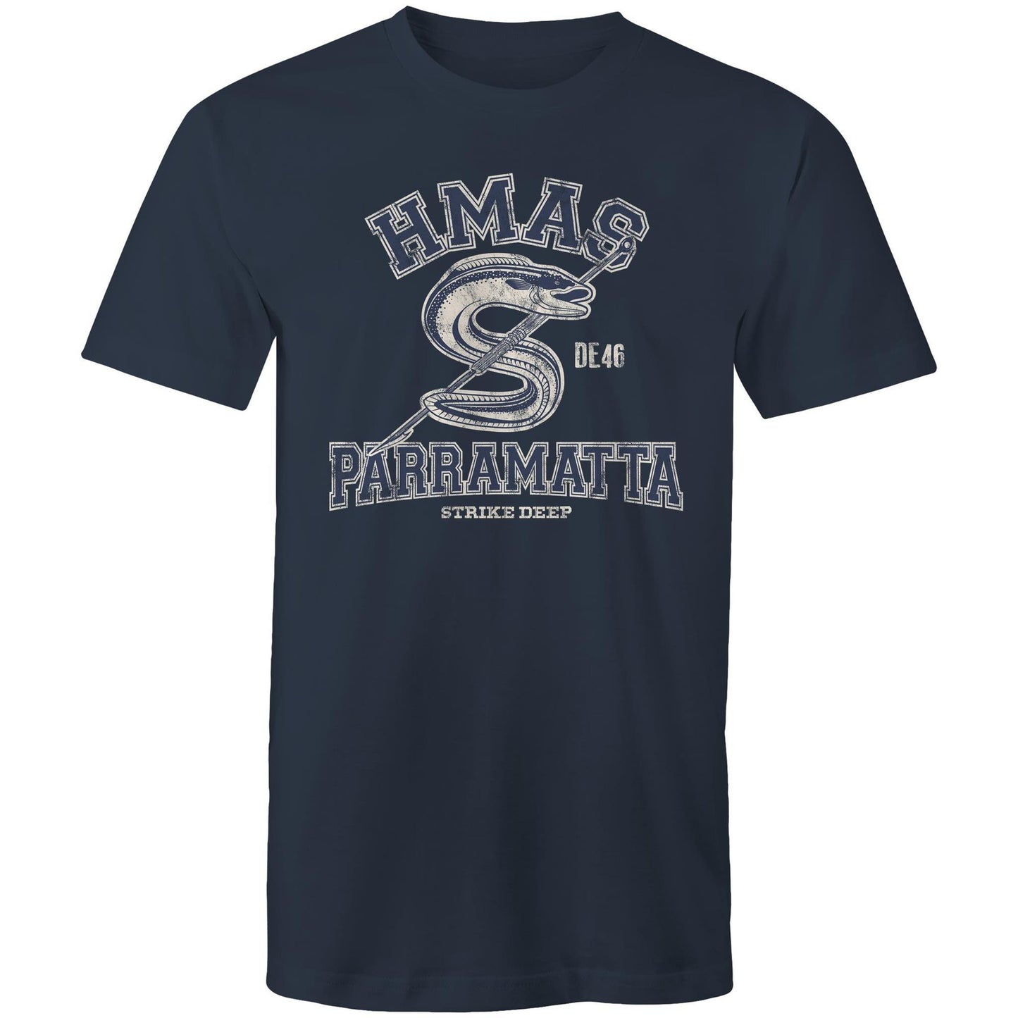 HMAS Parramatta (III) DE46 Men's T-shirt (style Alpha, blue)