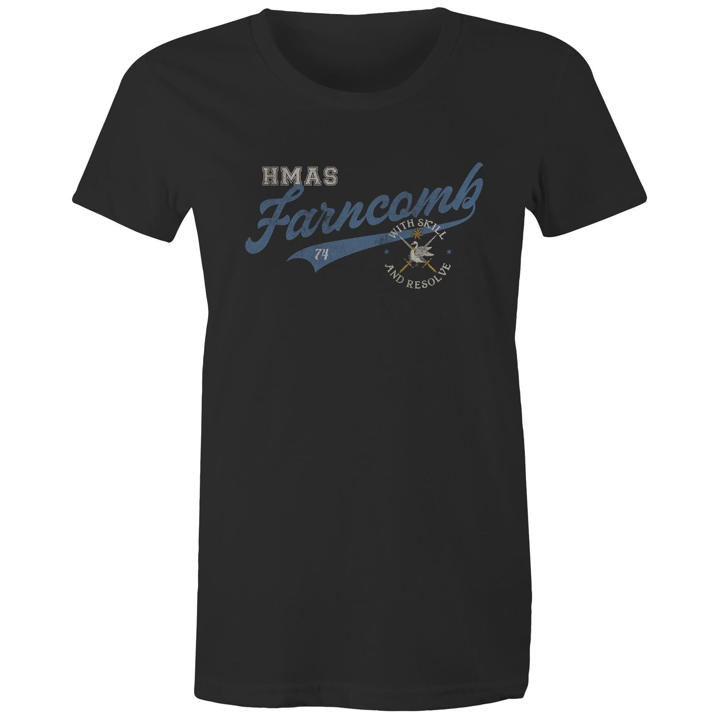 HMAS Farncomb SSG74 Women's T-shirt (style Bravo)