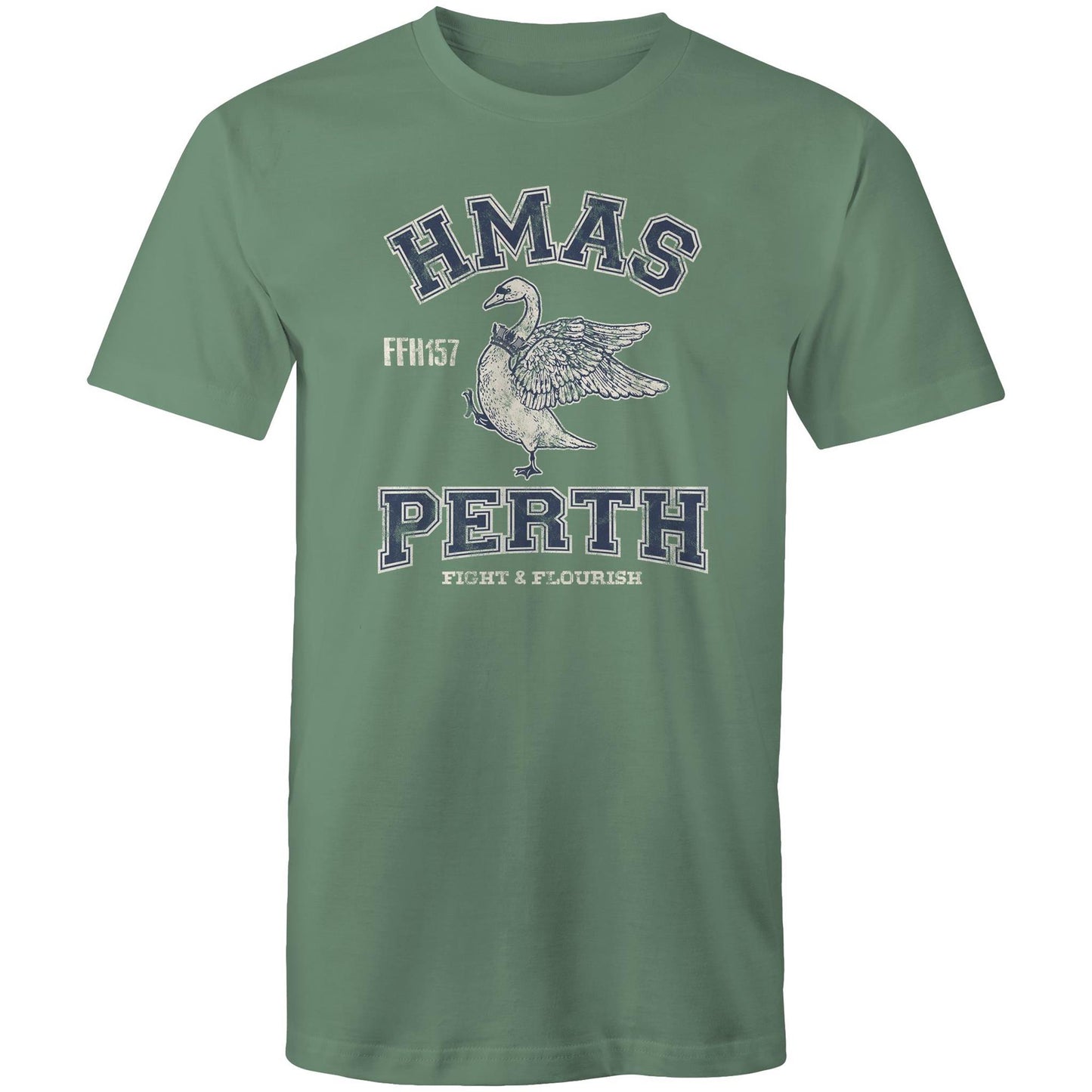 HMAS Perth (III) FFH157 Men's T-shirt (style Alpha, blue)
