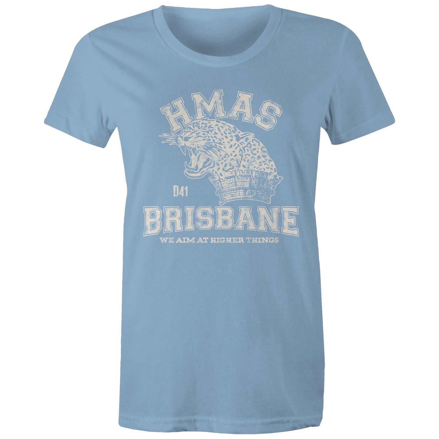 HMAS Brisbane (II) D41 Women's T-shirt (style Alpha, white)