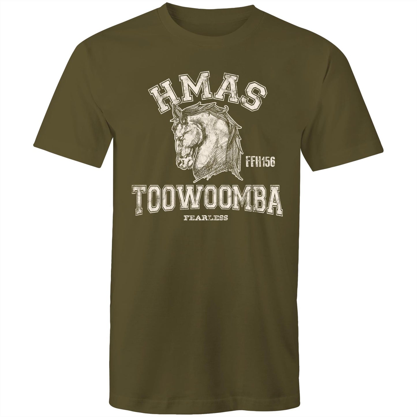 HMAS Toowoomba FFH156 Men's T-shirt (style Alpha, white)
