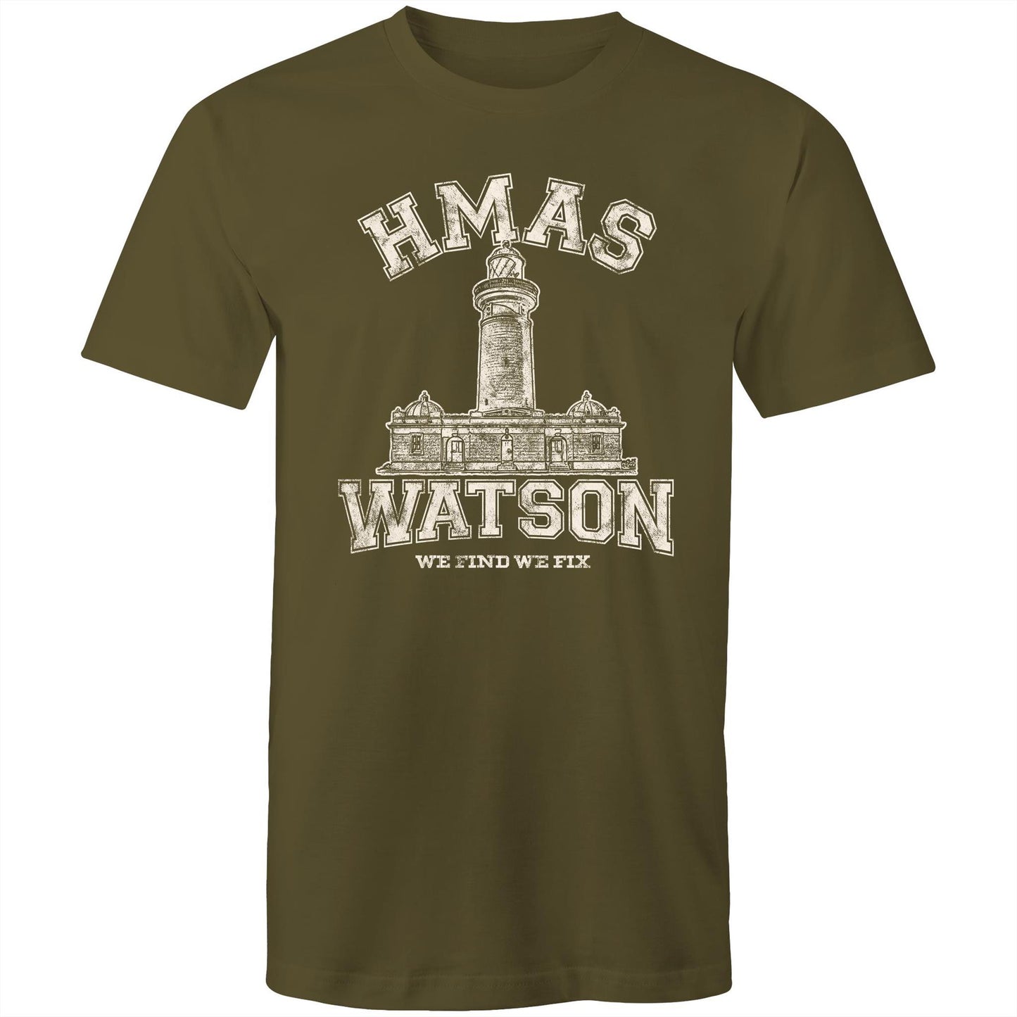 HMAS Watson Men's T-shirt (style Alpha, white)