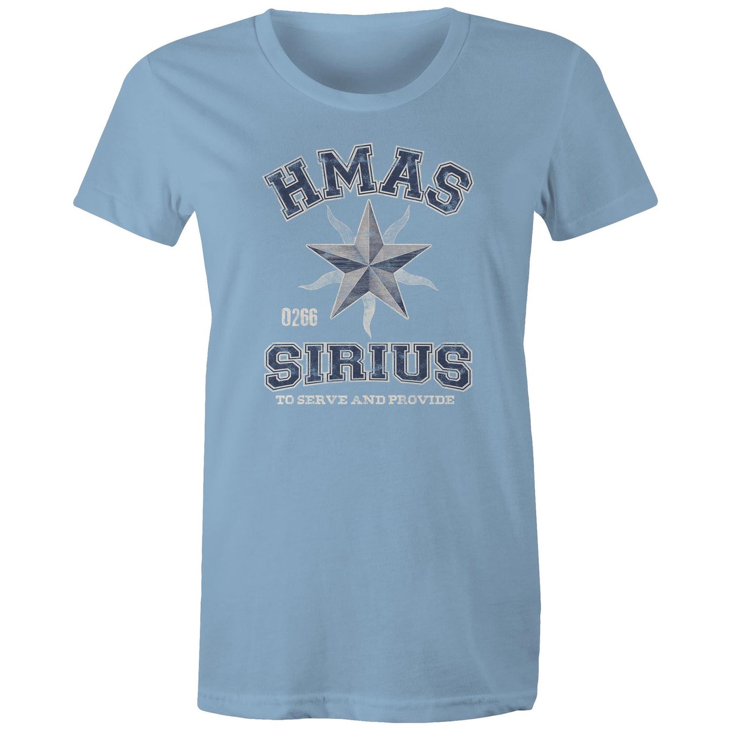 HMAS Sirius O266 Women's T-shirt (style Alpha, blue)