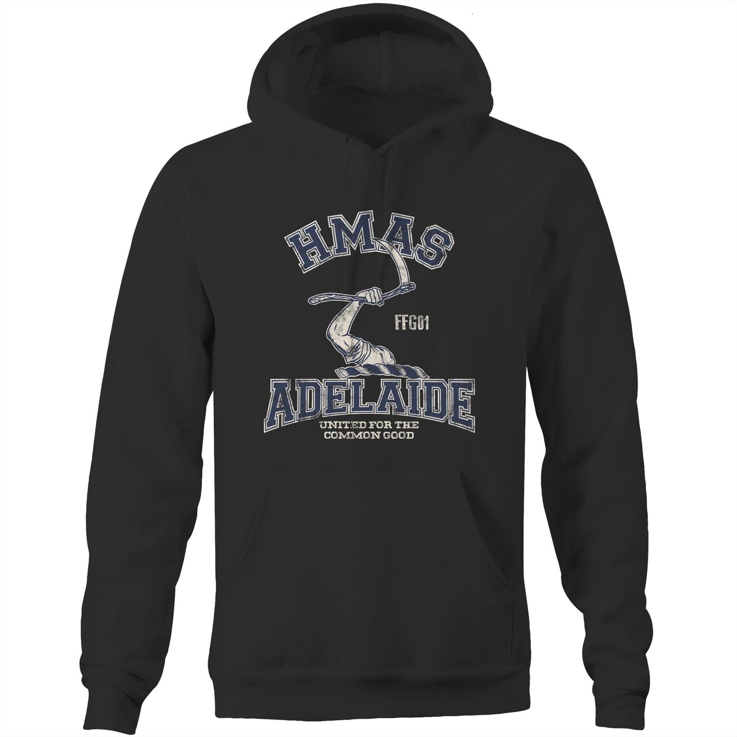 HMAS Adelaide (II) FFG01 Men's Hoodie (Style Alpha)