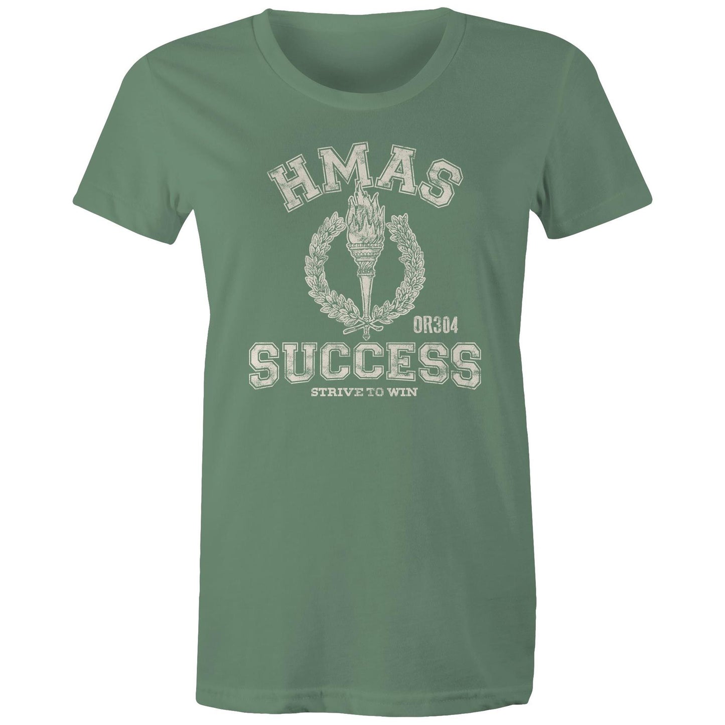HMAS Success OR304 Women's T-shirt (style Alpha, white)