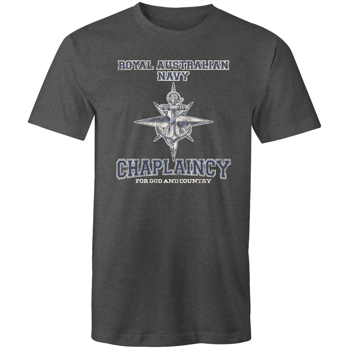 RAN Chaplaincy Branch Men's T-shirt (style Alpha, blue)