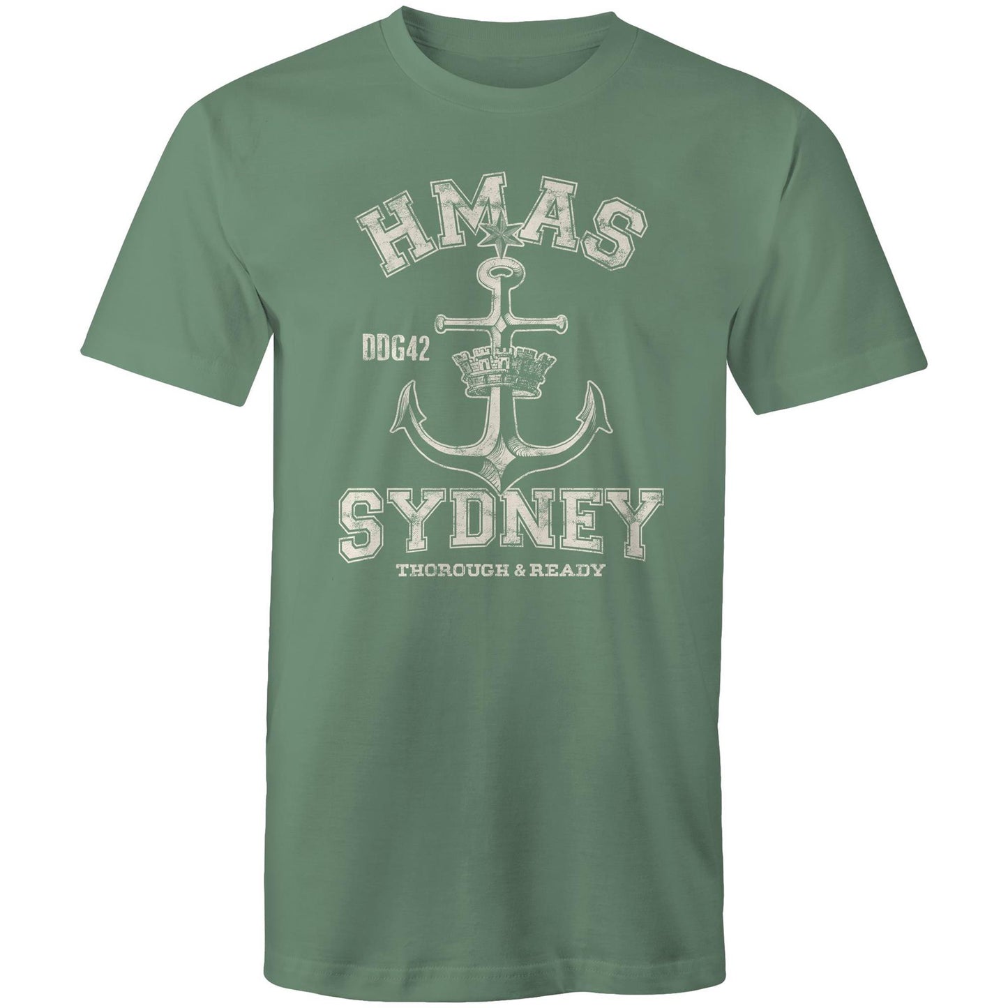 HMAS Sydney (V) DDG42 Men's T-shirt (style Alpha, white)