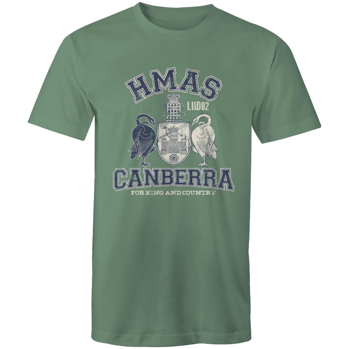 HMAS Canberra (III) L02 Men's T-shirt (style Alpha, blue)