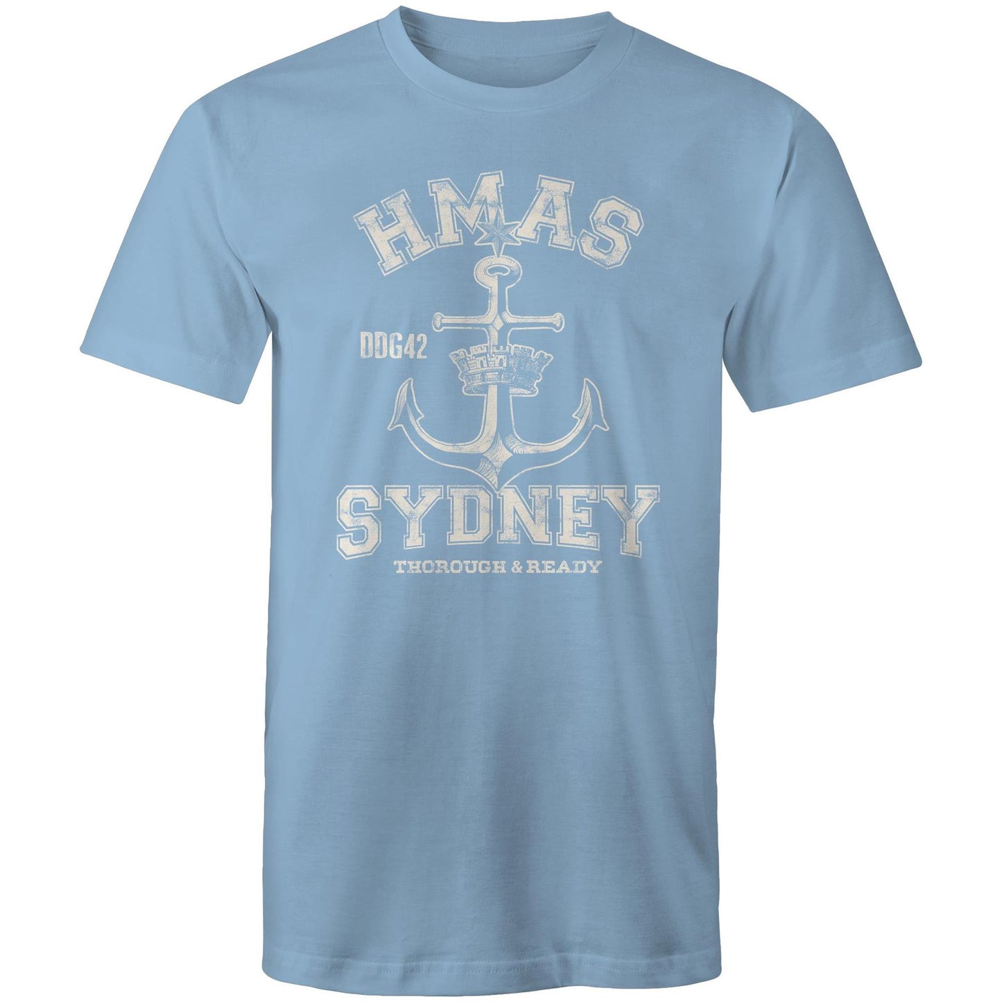 HMAS Sydney (V) DDG42 Men's T-shirt (style Alpha, white)
