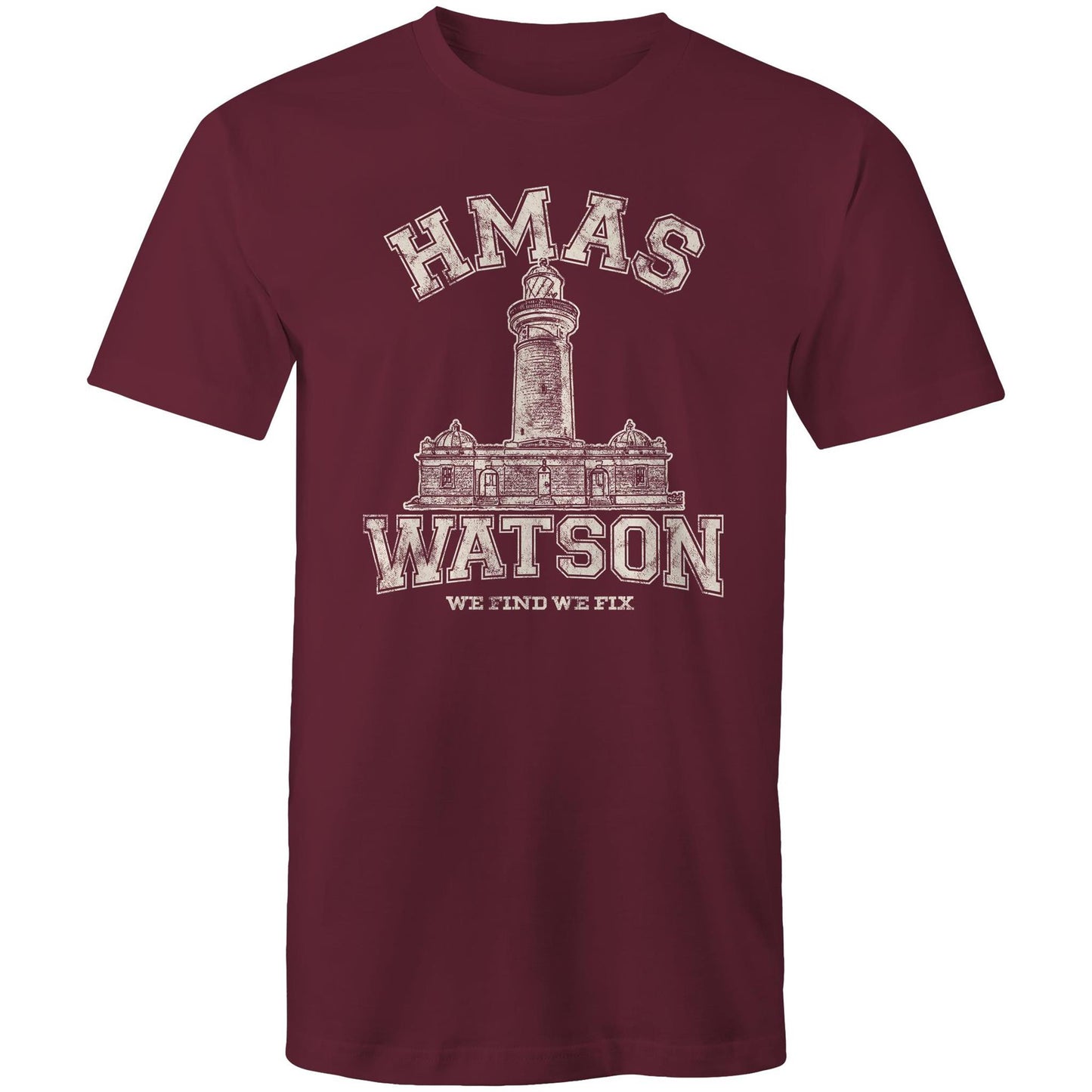 HMAS Watson Men's T-shirt (style Alpha, white)