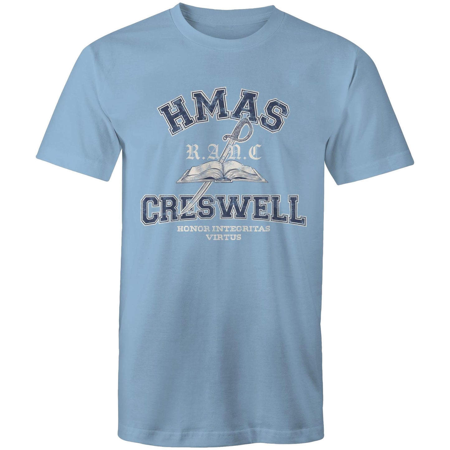 HMAS Creswell Men's T-shirt (Style Alpha, blue)