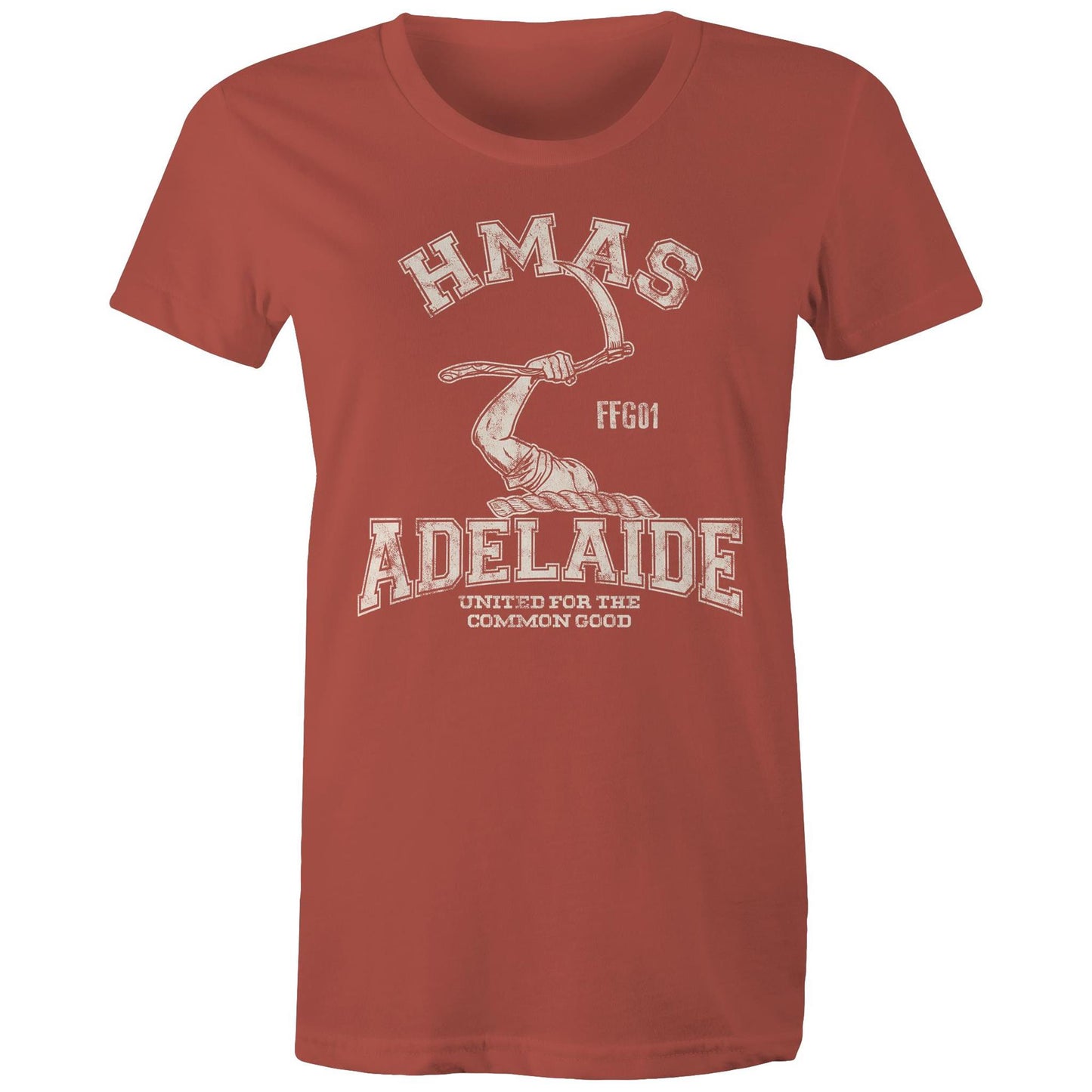 HMAS Adelaide (II) FFG01 Women's T-shirt white (Style Alpha)