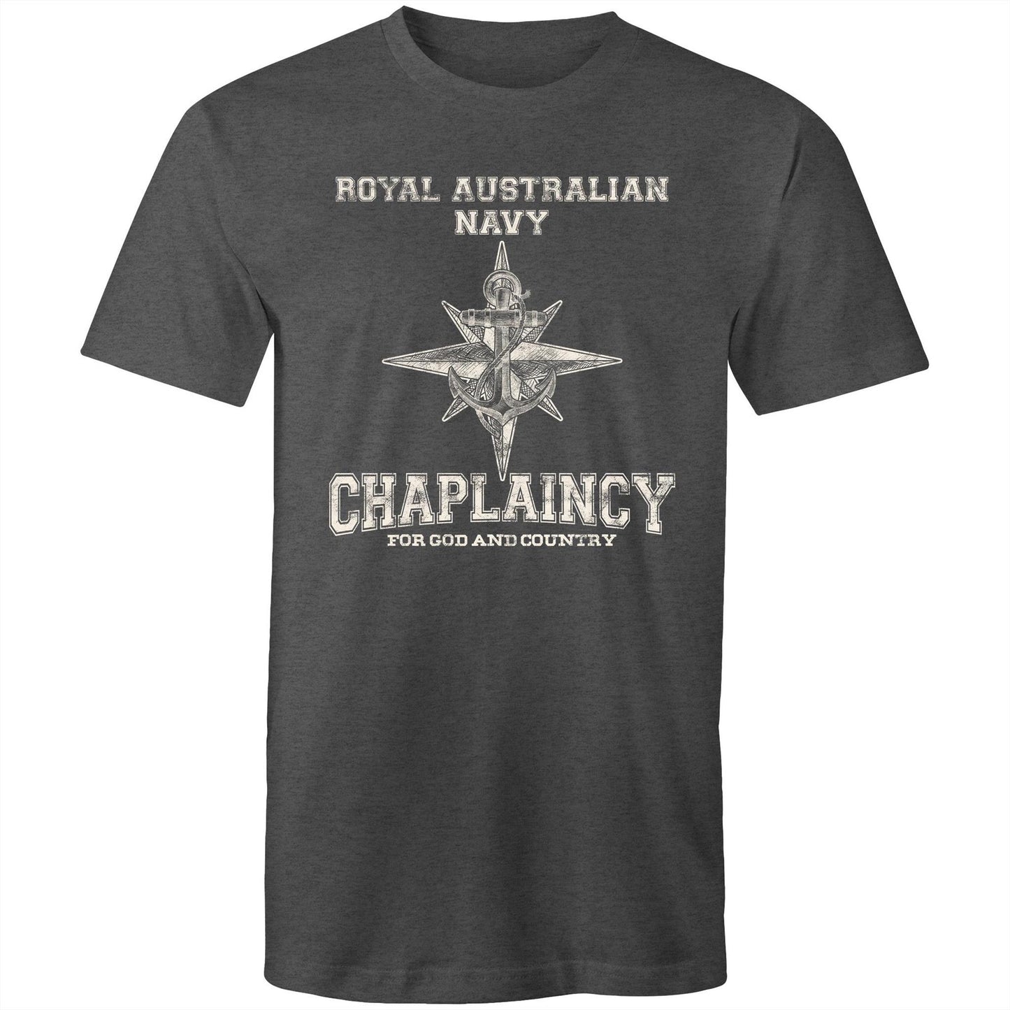 RAN Chaplaincy Branch Men's T-shirt (style Bravo, white)