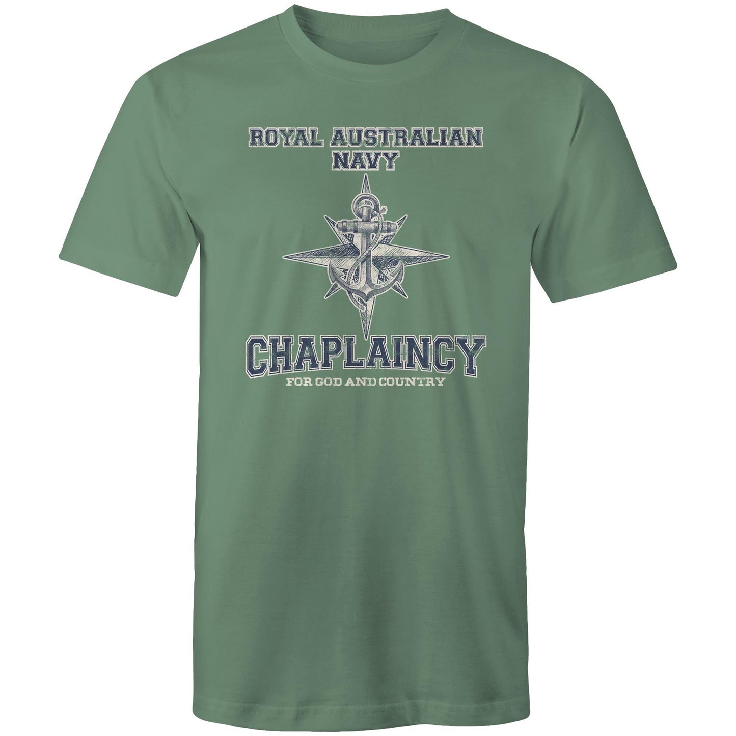 RAN Chaplaincy Branch Men's T-shirt (style Alpha, blue)