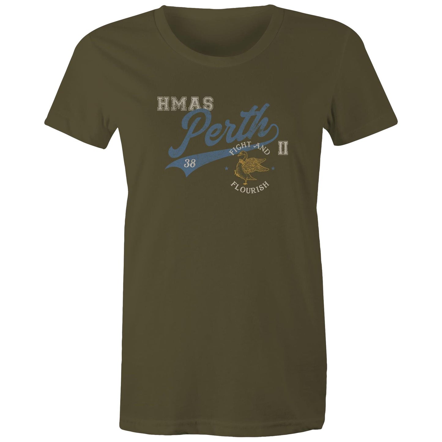 HMAS Perth (II) D38 Women's T-shirt (style Bravo)