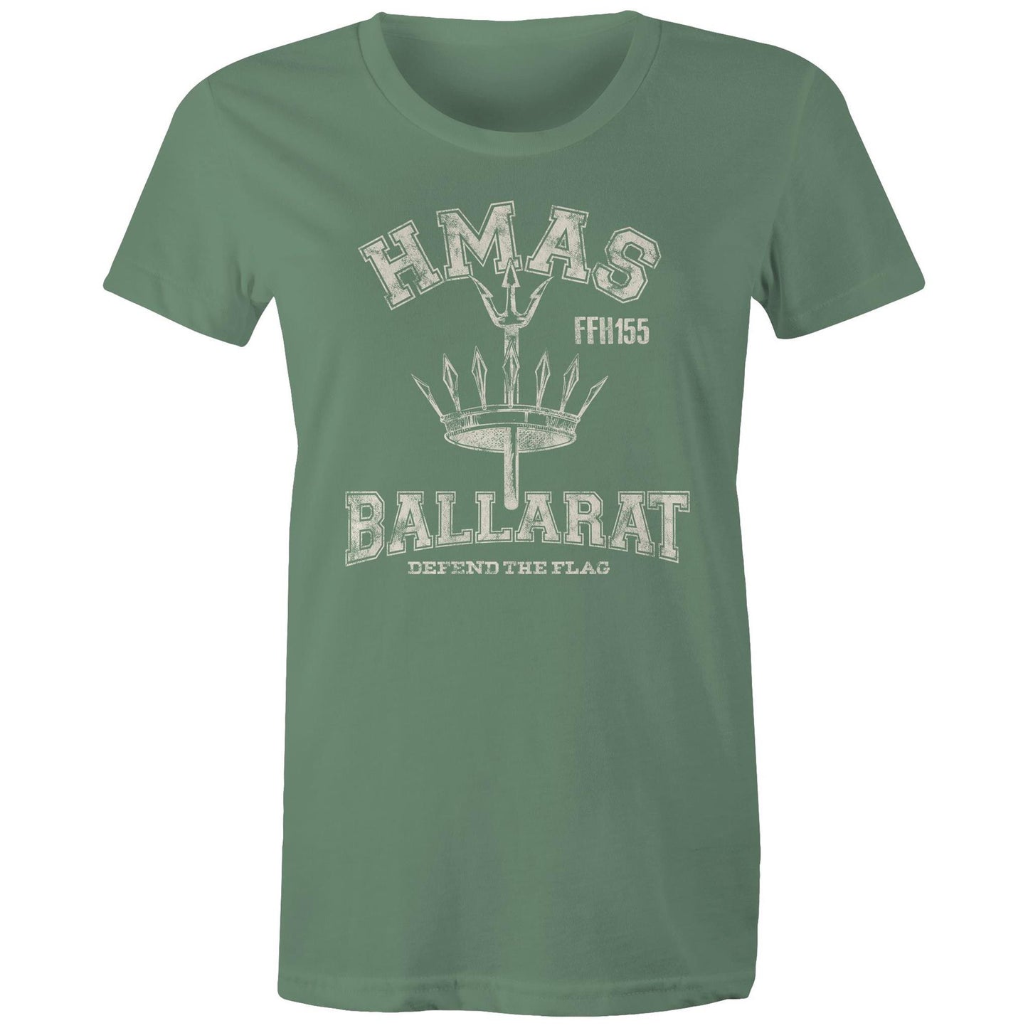 HMAS Ballarat (II) FFH156 Women's T-shirt (style Alpha, white)