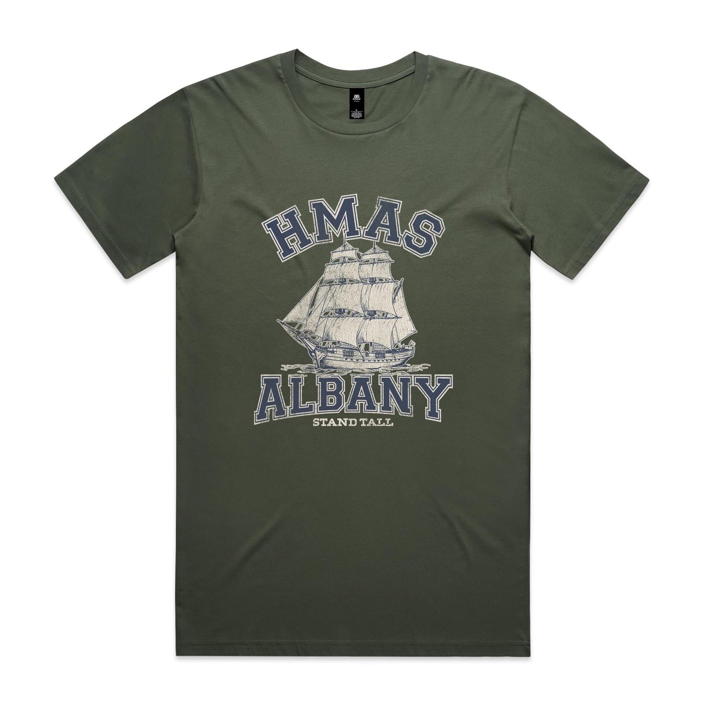HMAS Albany P86 Men's T-shirt (style Alpha, blue)