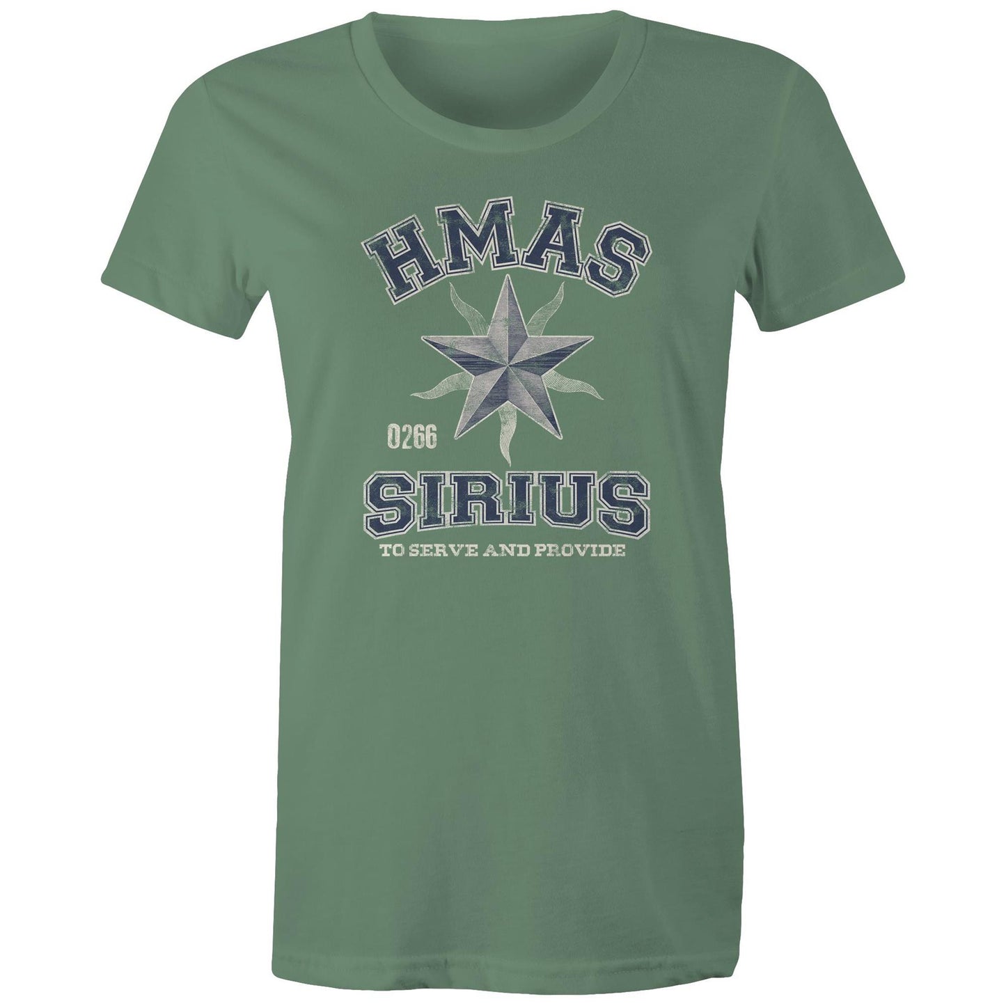 HMAS Sirius O266 Women's T-shirt (style Alpha, blue)
