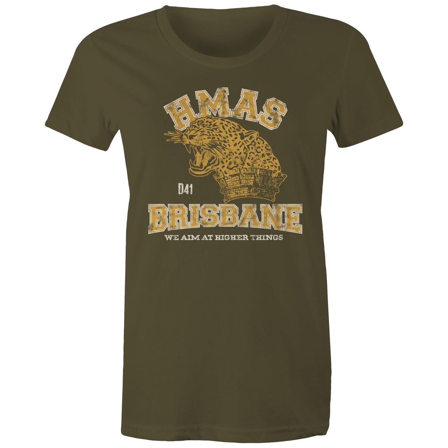 HMAS Brisbane (II) D41 Women's T-shirt (style Alpha, colour)
