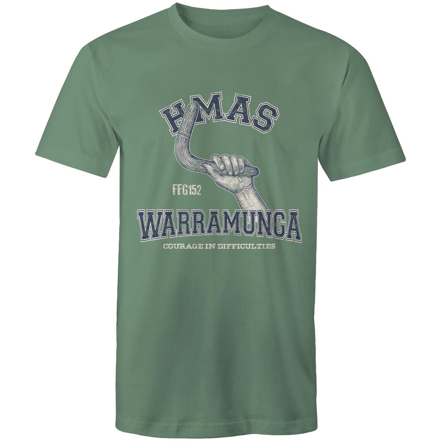 HMAS Warramunga (II) FFH152 Men's T-shirt (style Alpha, blue)
