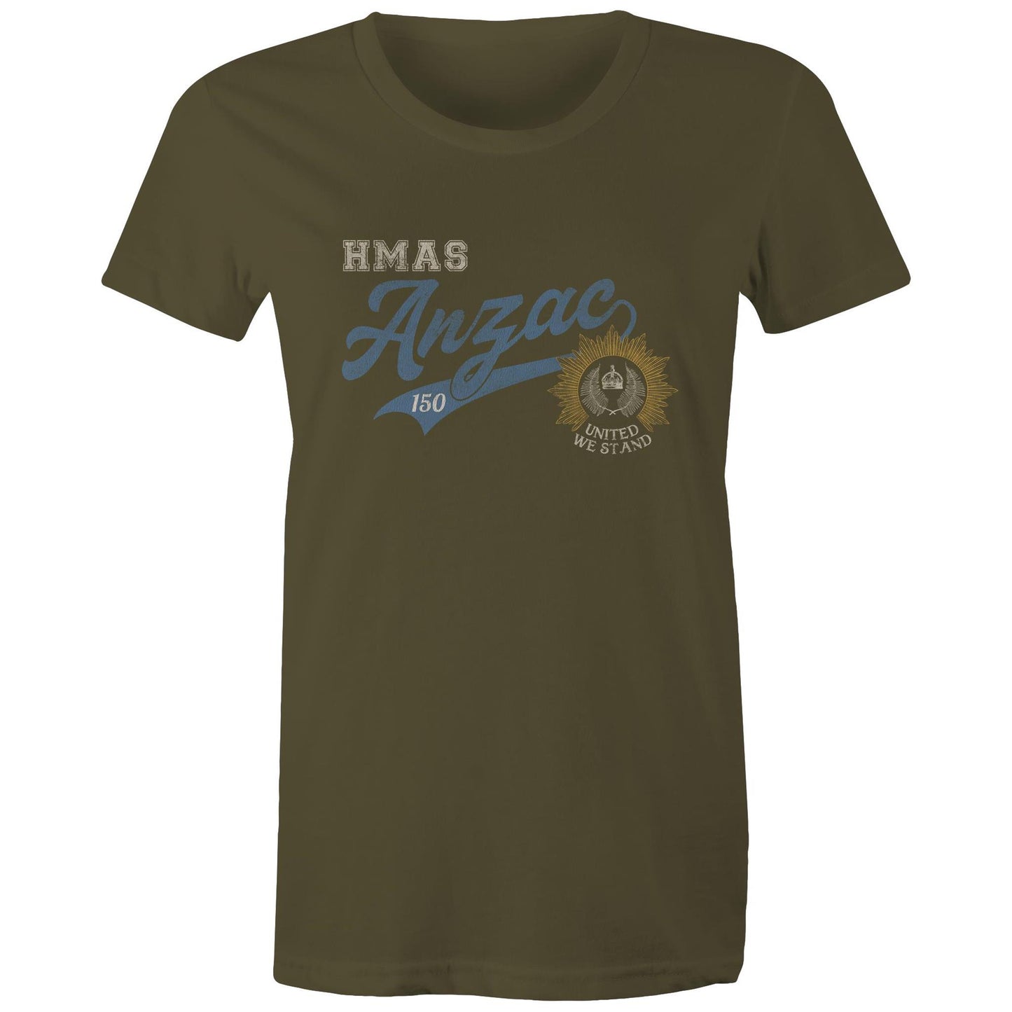 HMAS Anzac (III) FFH150 Women's T-shirt (style Bravo)