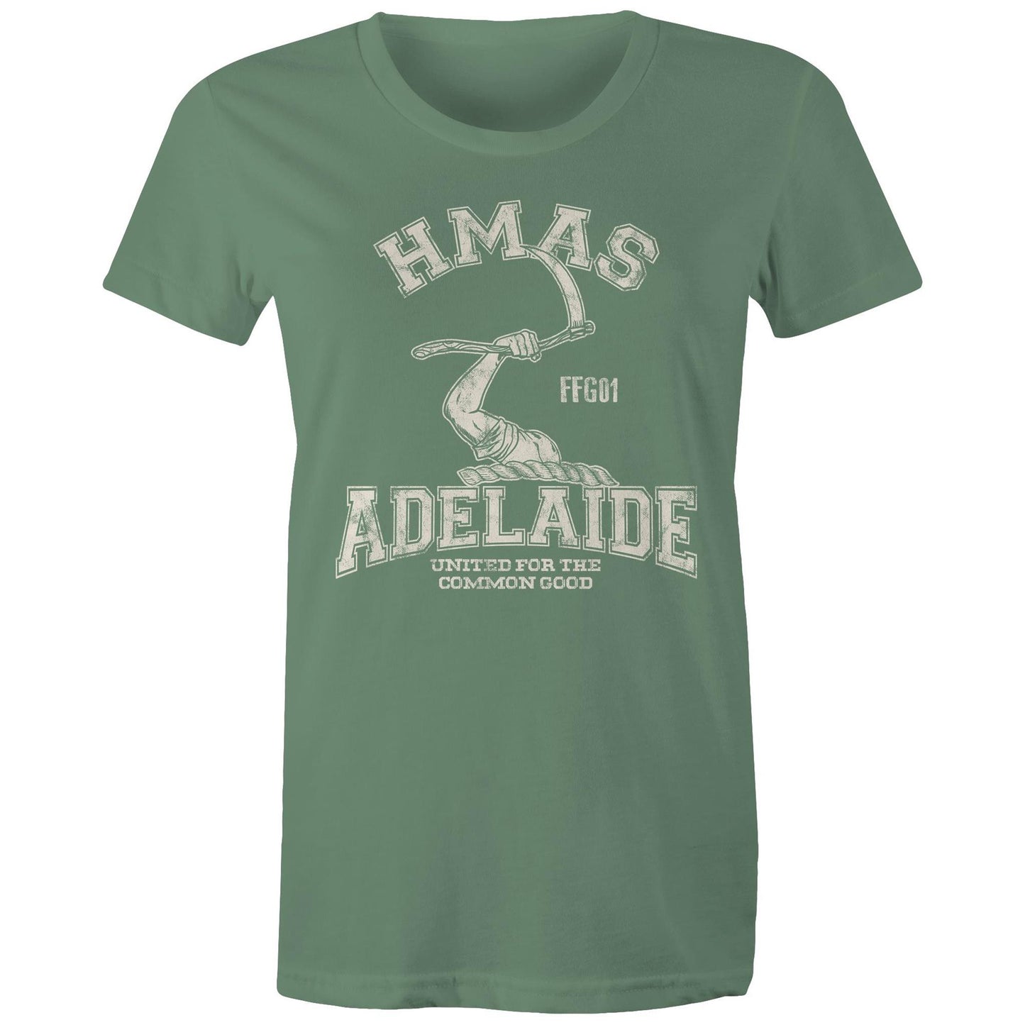 HMAS Adelaide (II) FFG01 Women's T-shirt white (Style Alpha)