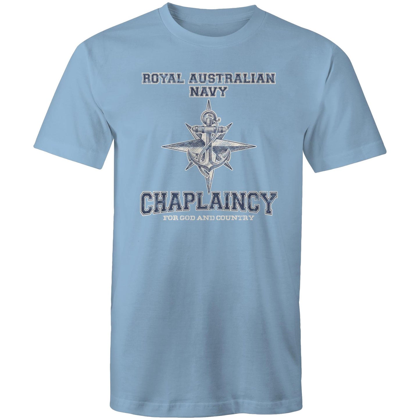 RAN Chaplaincy Branch Men's T-shirt (style Alpha, blue)