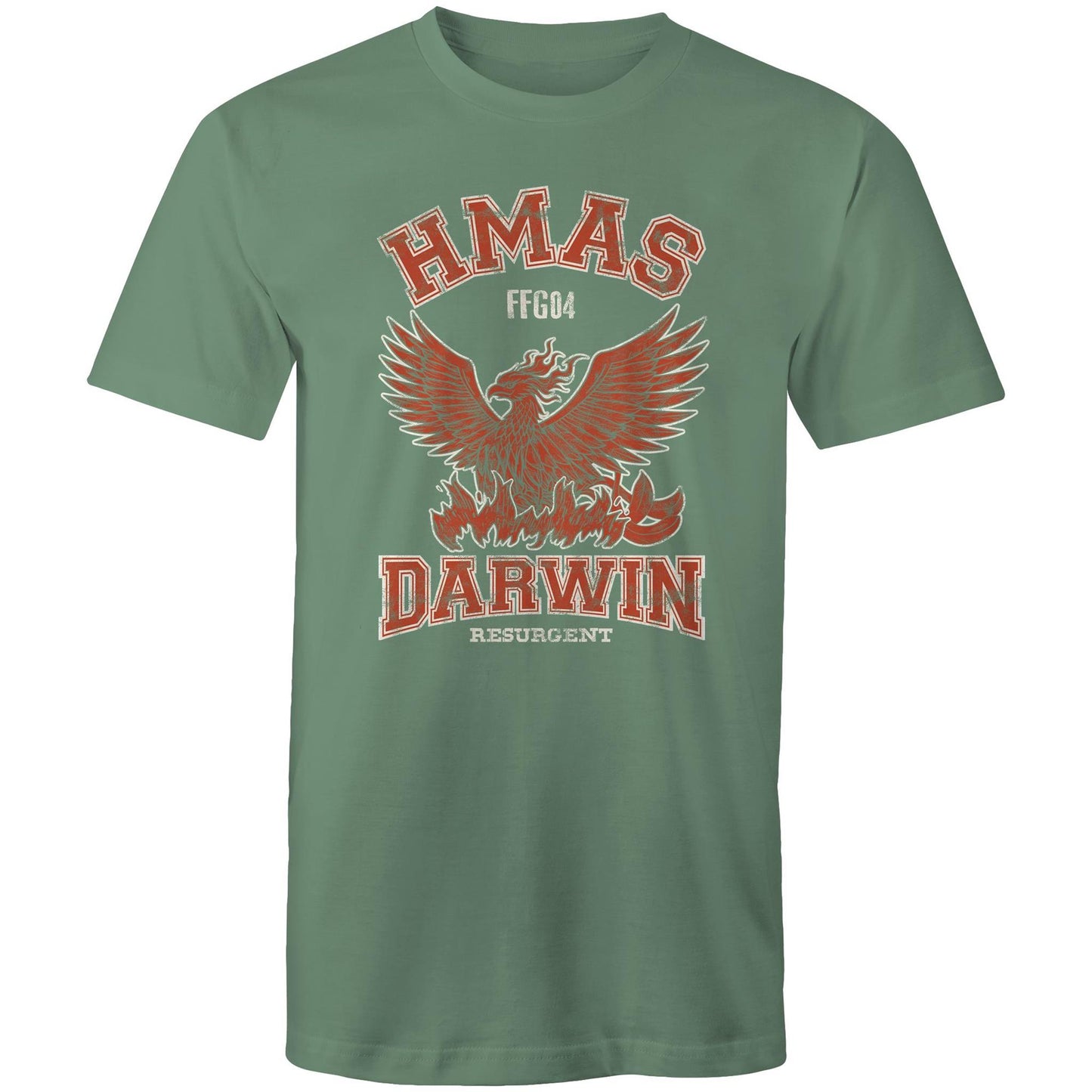 HMAS Darwin FFG04 Men's T-shirt (style Alpha, colour)